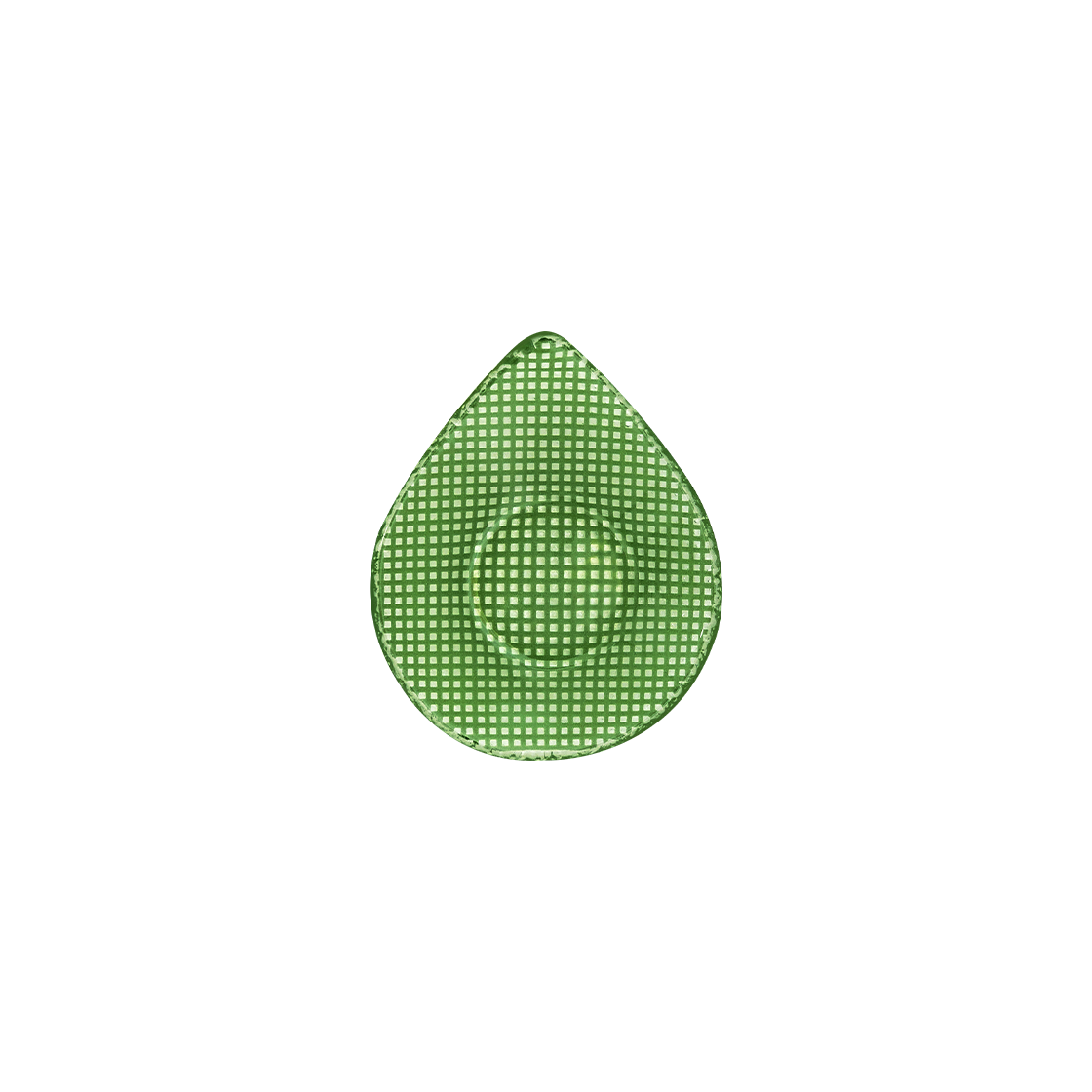 에딩 체키 물방울 미니 소스플레이트 그린(Eding Checky Tear Mini Sauce Plate Green) - 1