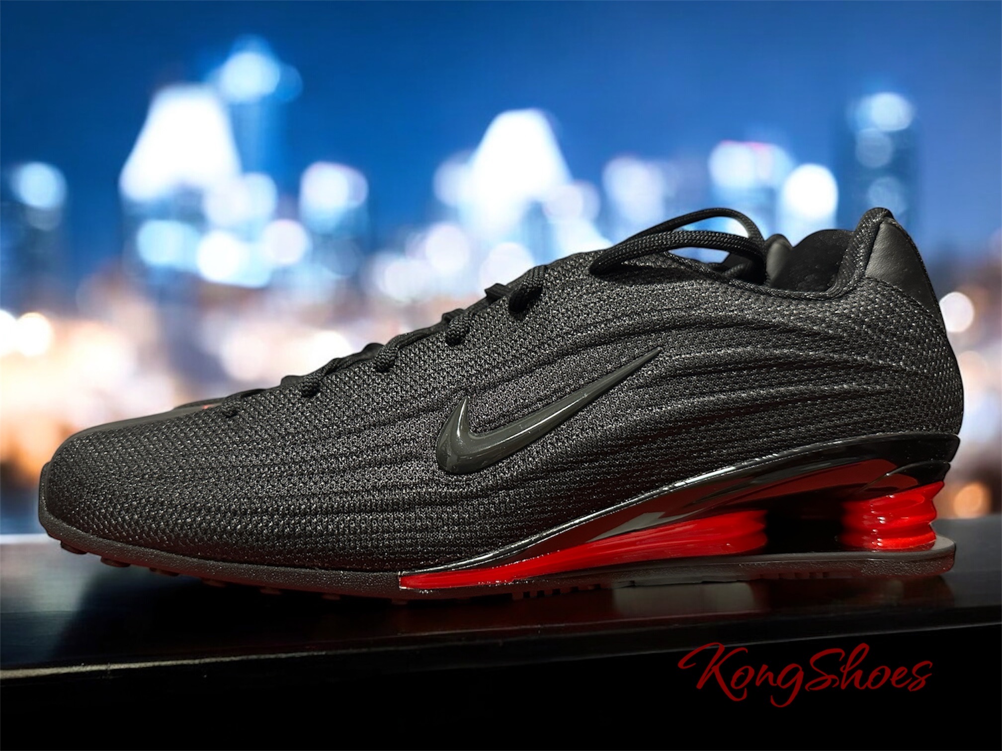 (W) Nike Shox Z Black University Red 착용 스타일