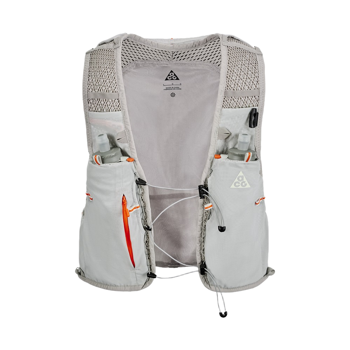 나이키 ACG 고트 팩 베스트 5L 그레이 포그 세이프티 오렌지 (IQ7354-039)(Nike ACG Goat Pack Vest 5L Grey Fog Safety Orange (IQ7354-039))