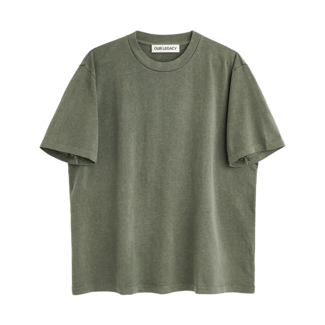 M2266BW Our Legacy Box T-Shirt Worn Olive Legacy Jersey