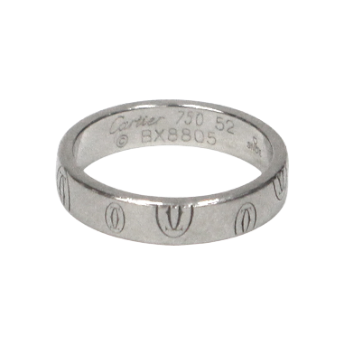 ITG6998B6LB5 Cartier 52 White Gold Happy Birthday Ring C-B47299