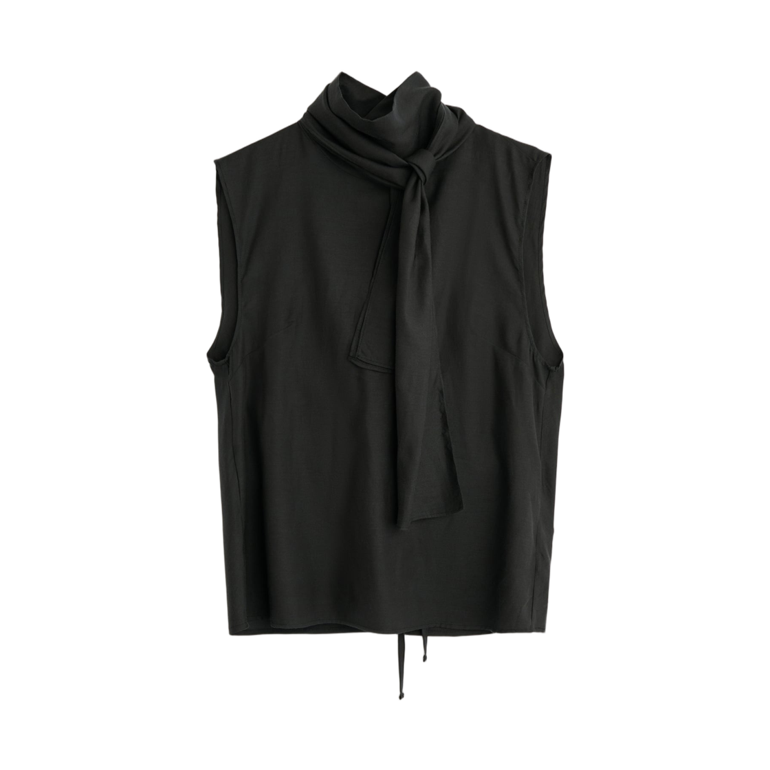 W2262VSB (W) Our Legacy Virtuous Top Still Black Calm Cupro Cotton