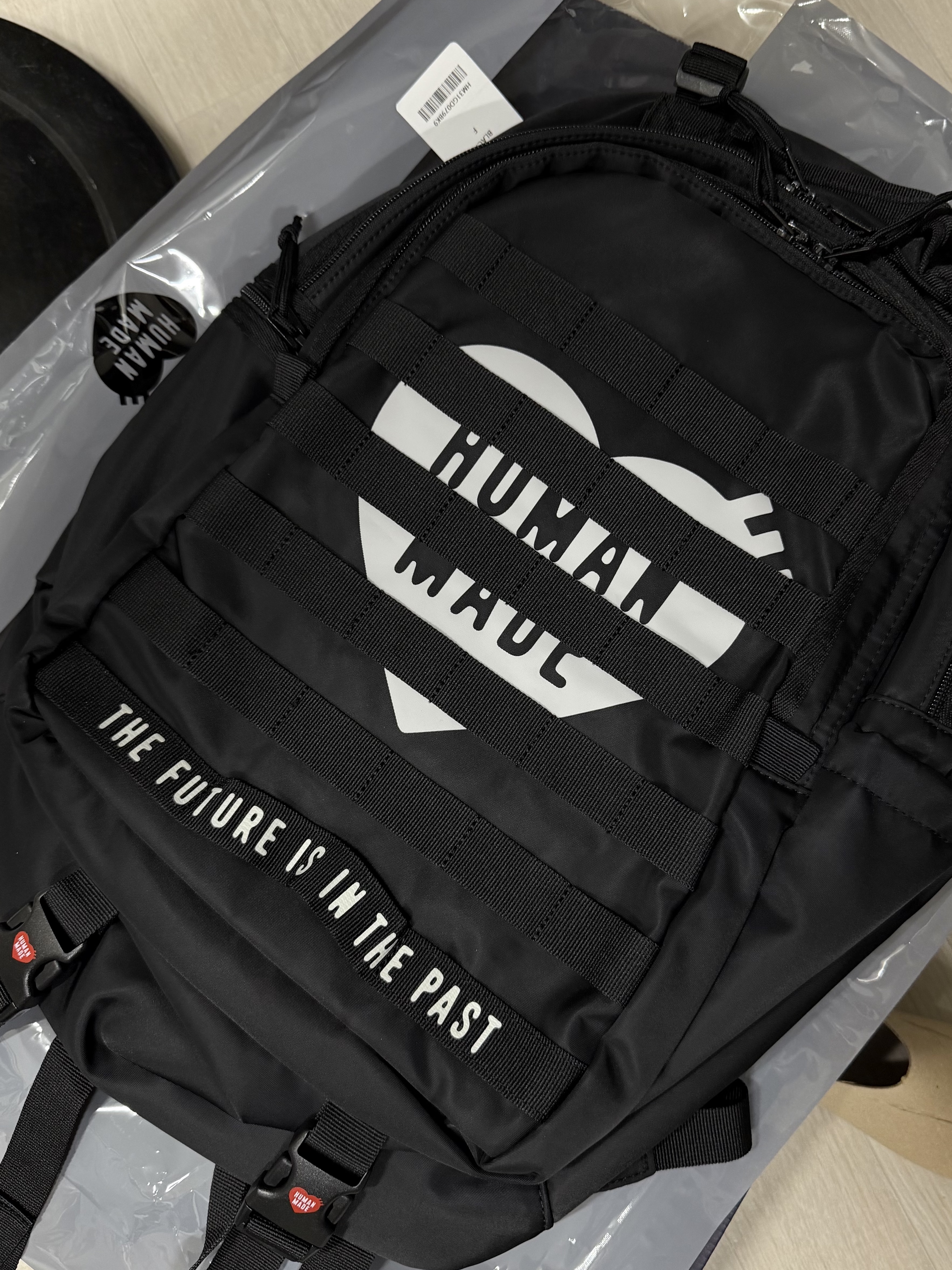 Human Made Military Backpack Black 착용 스타일