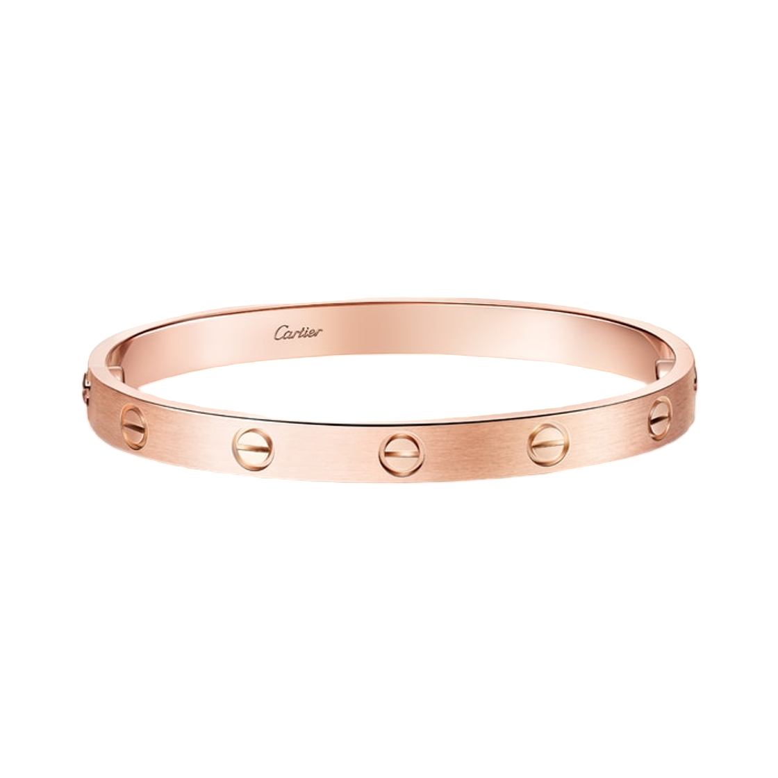 B6079917 Cartier Love Classic Bracelet Brushed Finish Pink Gold