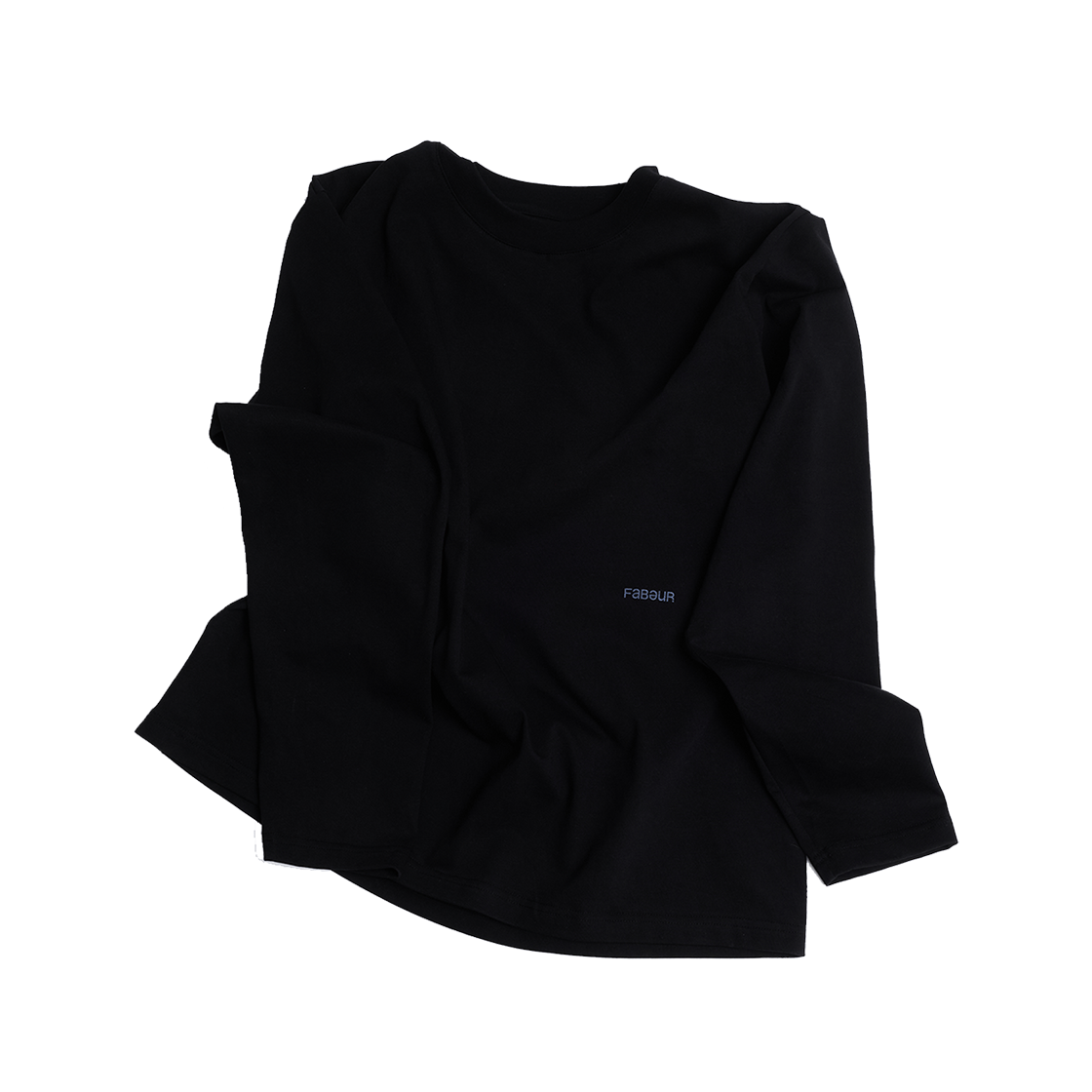 파버 로고 프린트 티셔츠 블랙(FABEUR Logo Print T-Shirt Black) - 2