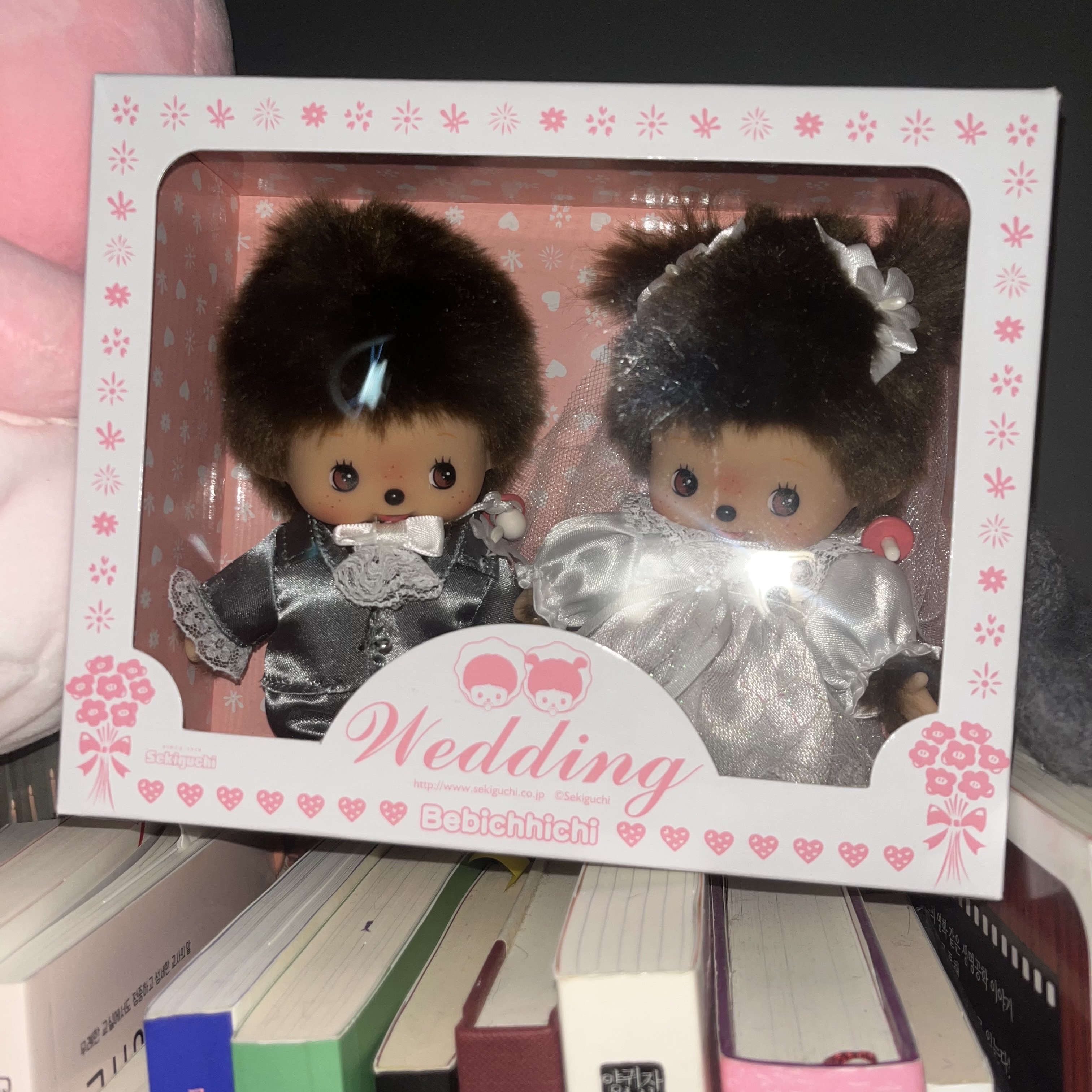 Monchhichi Bebichhichi Wedding Doll Set (Set of 2) 착용 스타일