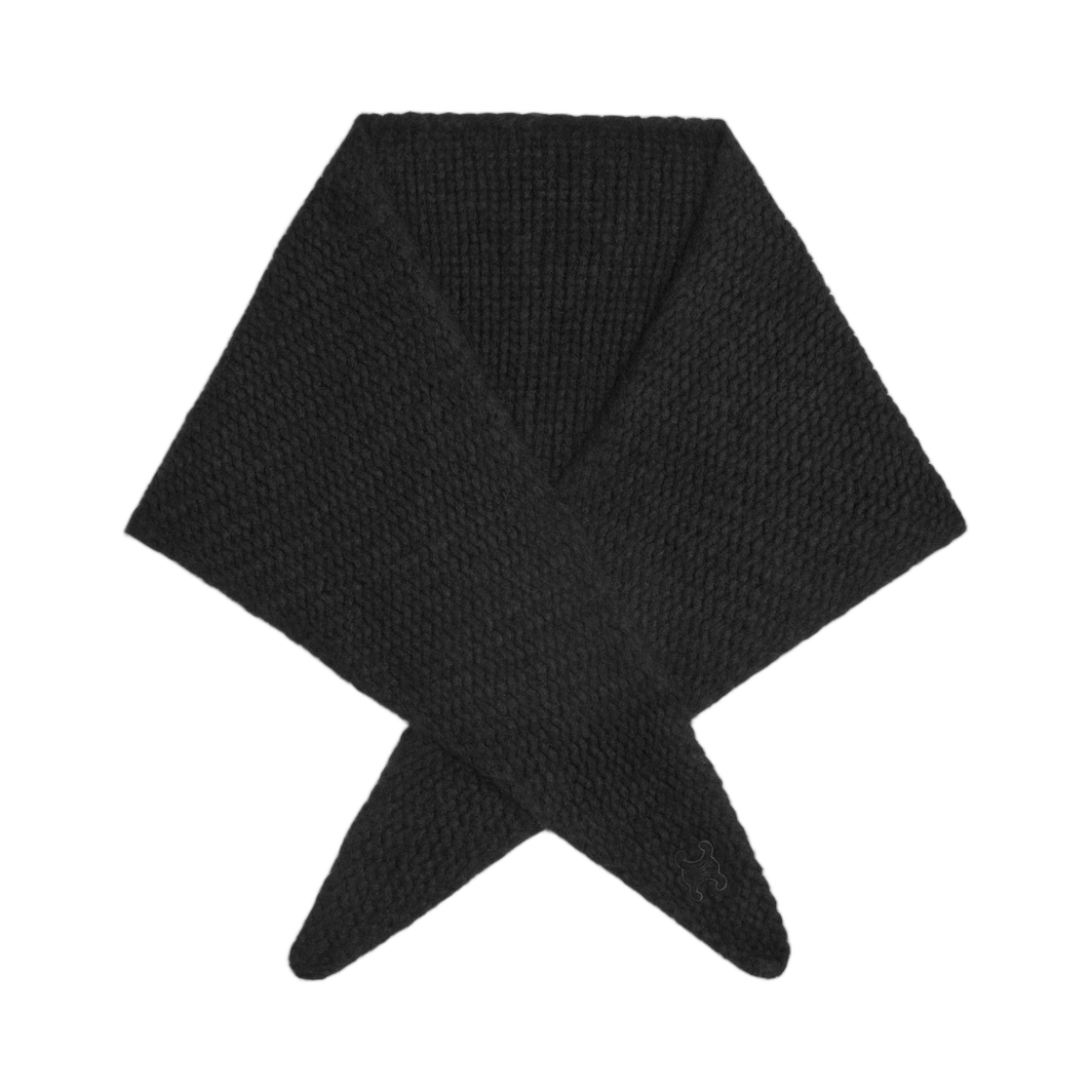 AA09J0899-38NO (W) Celine Bandana in Cashmere Silk Black