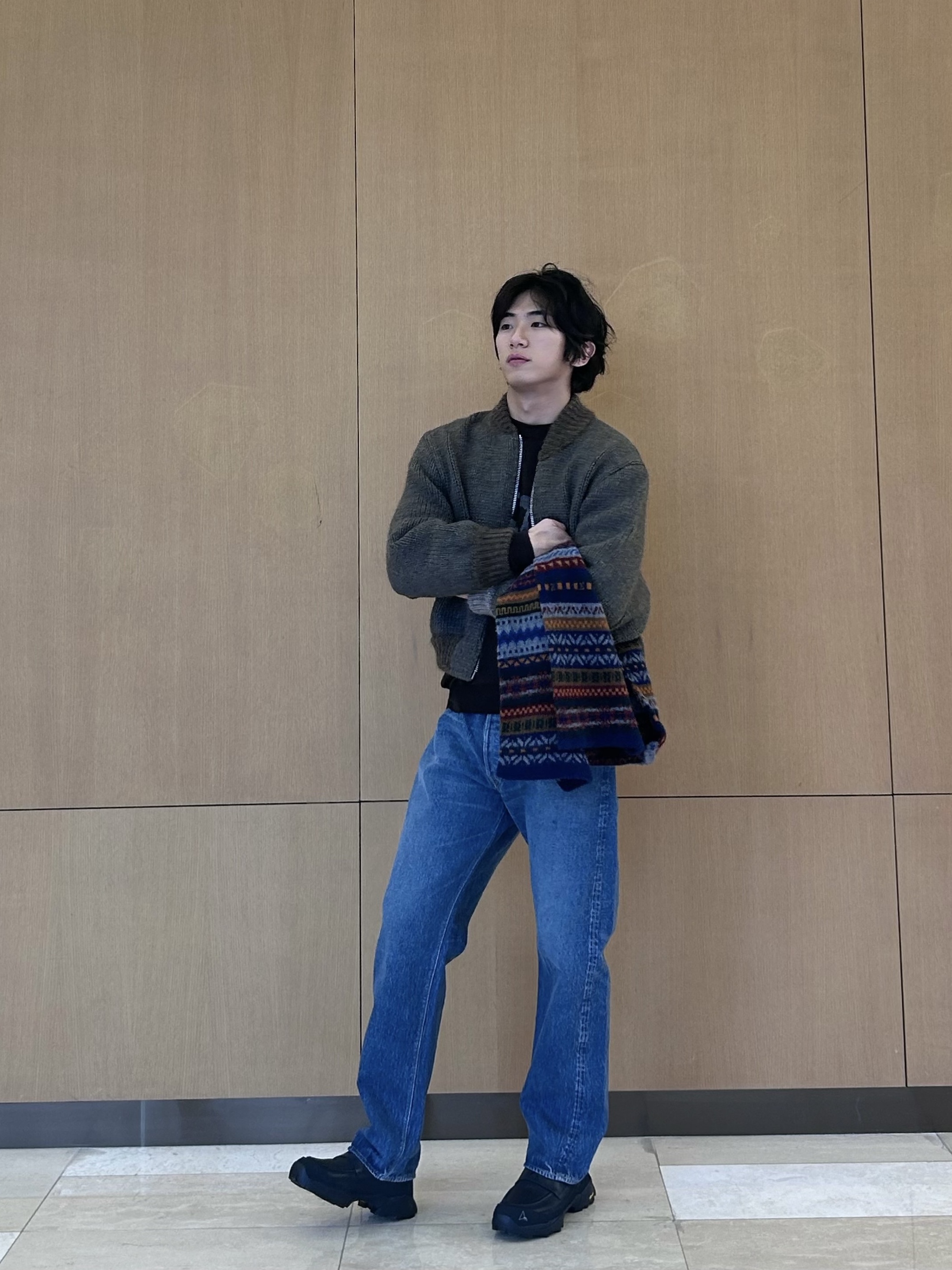 Orslow Short Length 105 Standard Selvedge Denim 2 Year Wash - 25FW 착용 스타일 - 2
