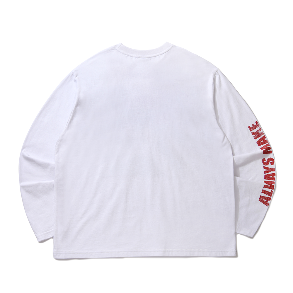 아모우 웨이브 맨 롱슬리브 화이트(AMOU Wave Man Long Sleeve White) - 2