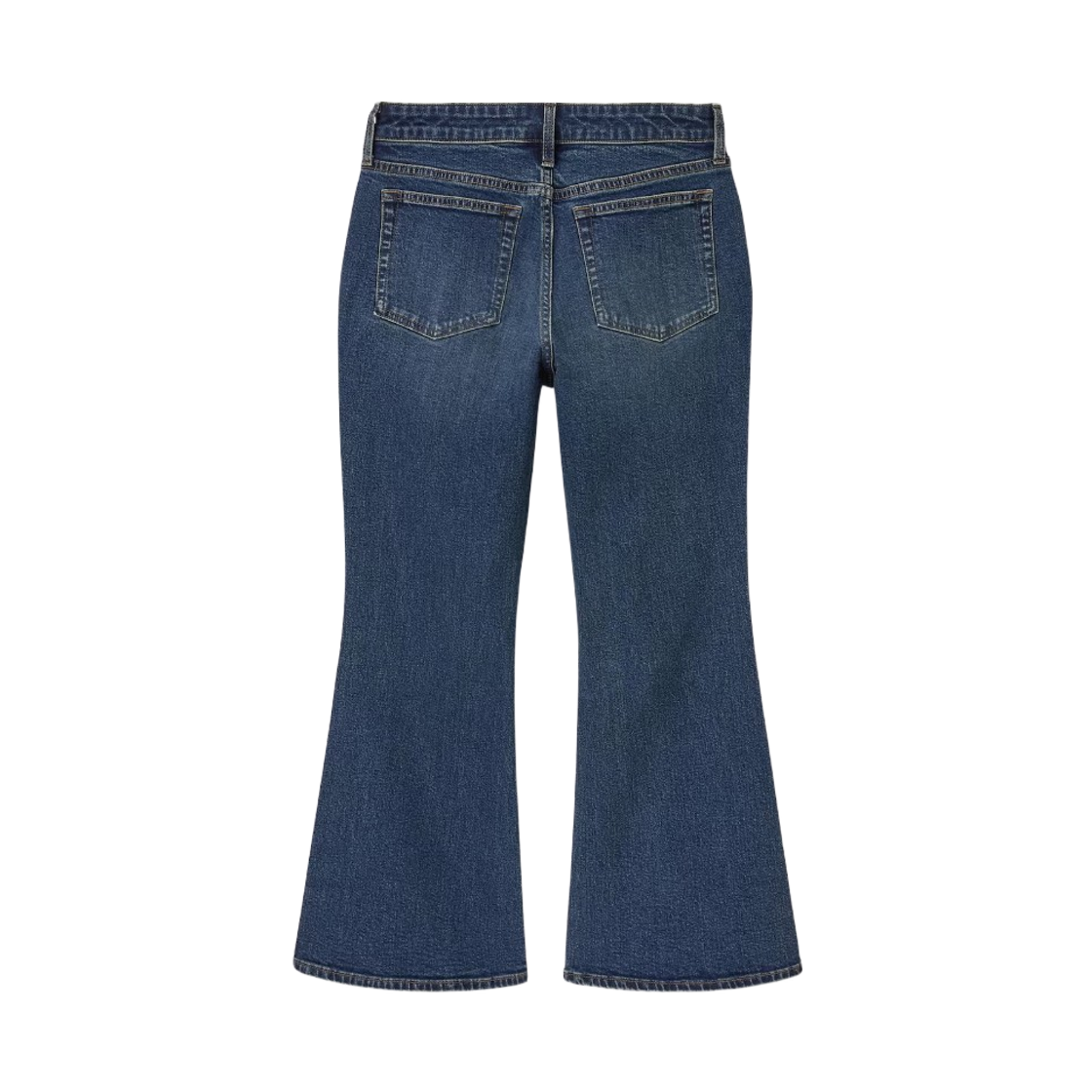 (W) GU 슬림 플레어 진 +EC 숏 블루((W) GU Slim Flare Jeans +EC Short Blue) - 2