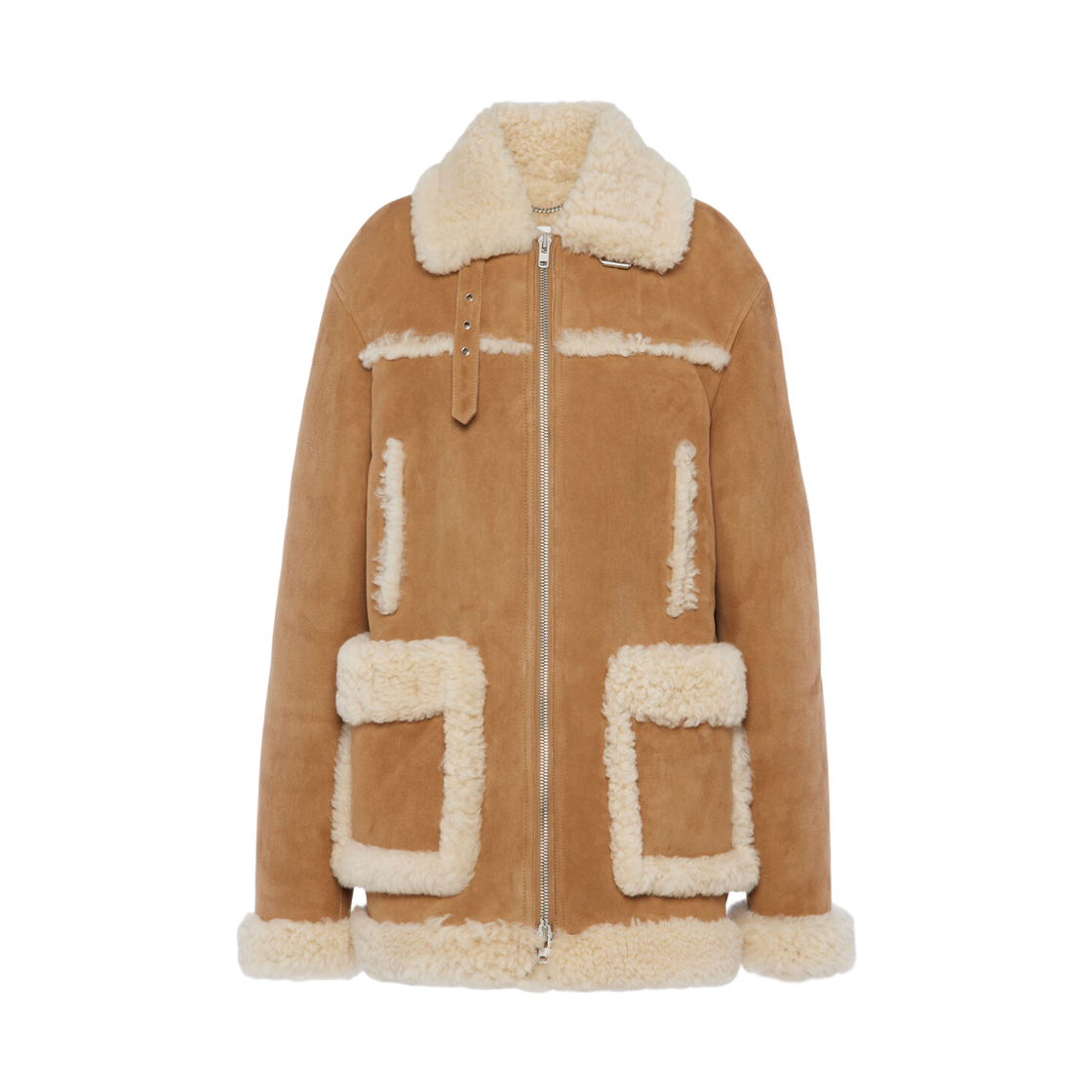 S51AM0515SY1422124 (W) Maison Margiela Shearling Caban Camel