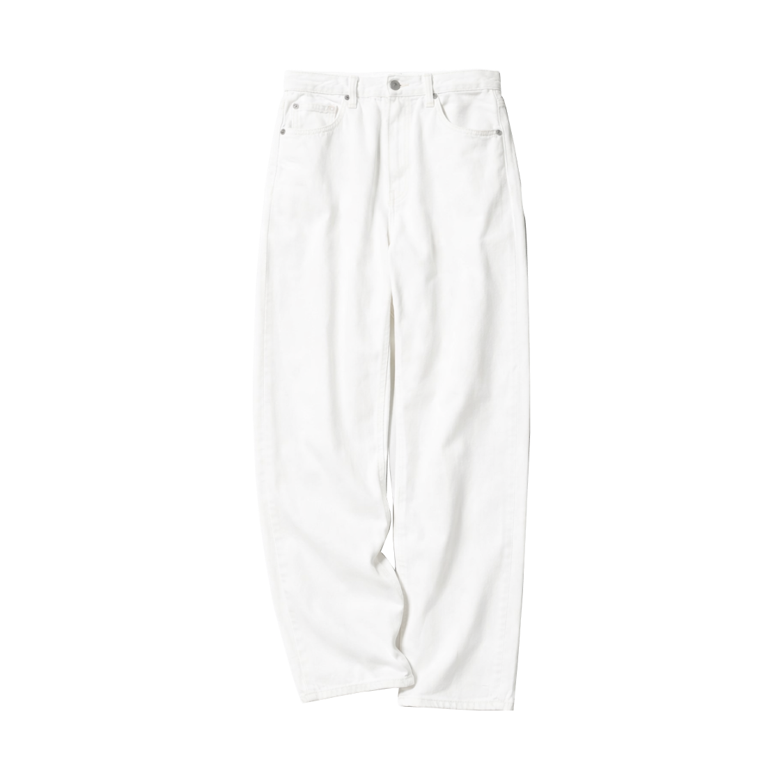 482869-01 Uniqlo Baggy Jeans Tall Off White - JP