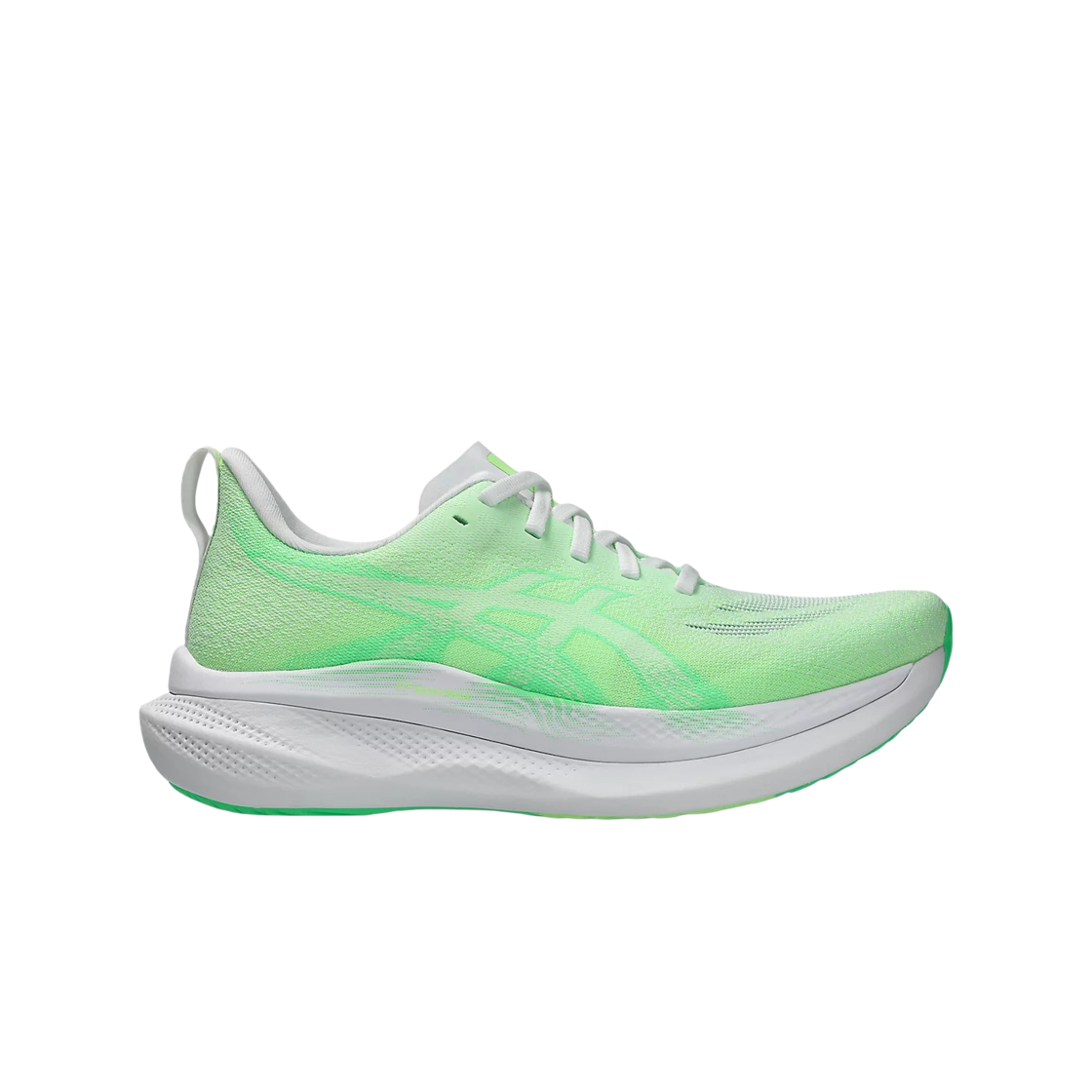 (W) 아식스 글라이드라이드 맥스 2 화이트 바이탈 그린((W) Asics Glideride Max 2 White Vital Green) - 1