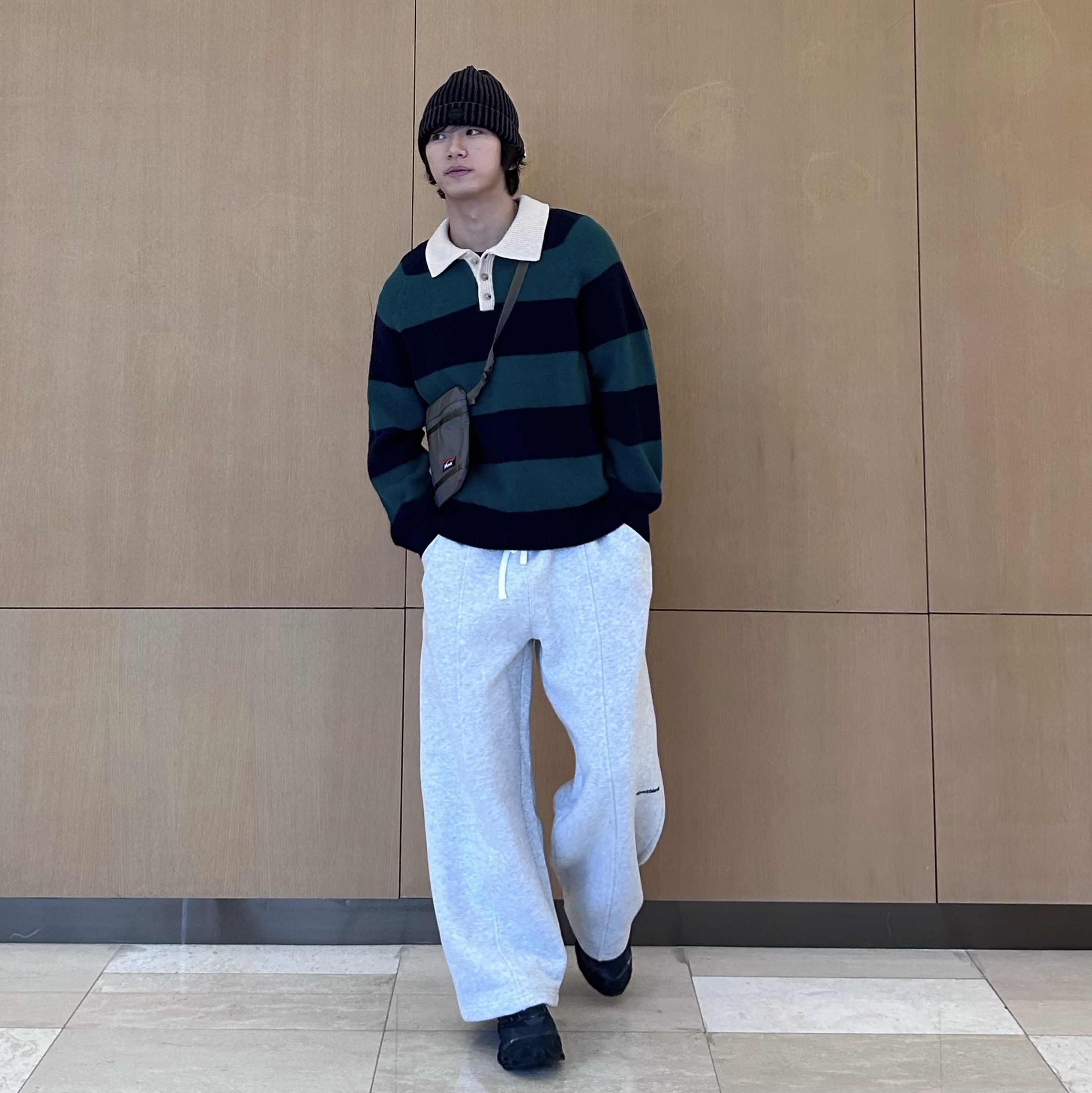 Howlin Absolute Polo Green Fantasy - 25FW 착용 스타일 - 4