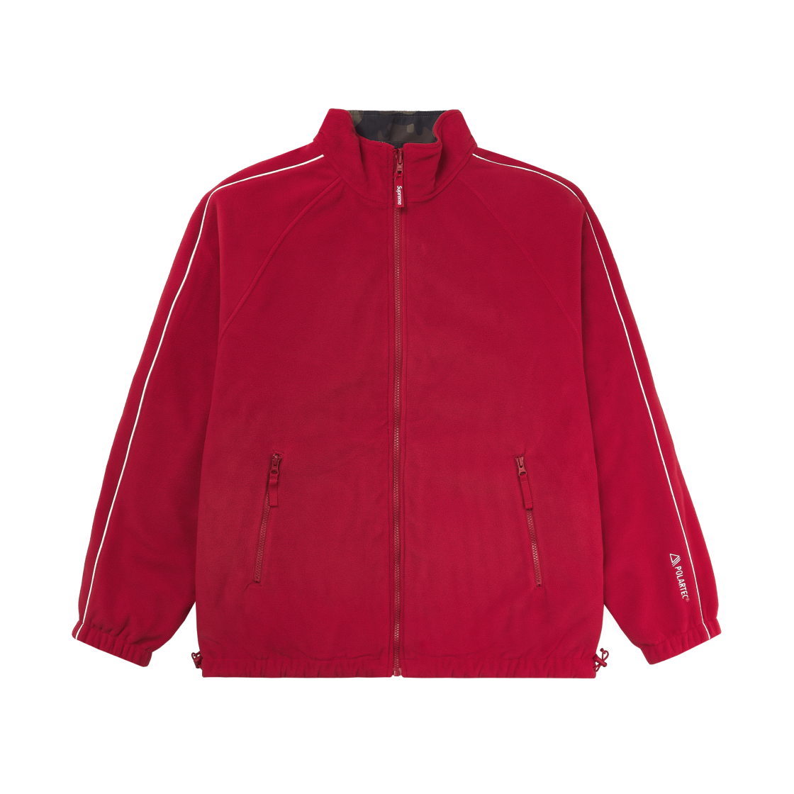 슈프림 폴라텍 리버시블 트랙 재킷 레드 - 25FW