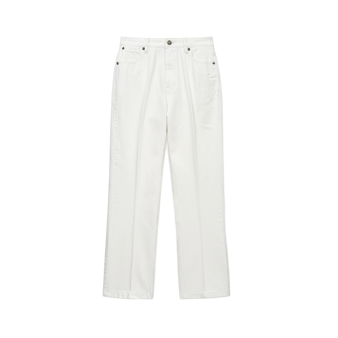 SA261WDP04WHT0 SATUR W Classic Straight Denim Pants White