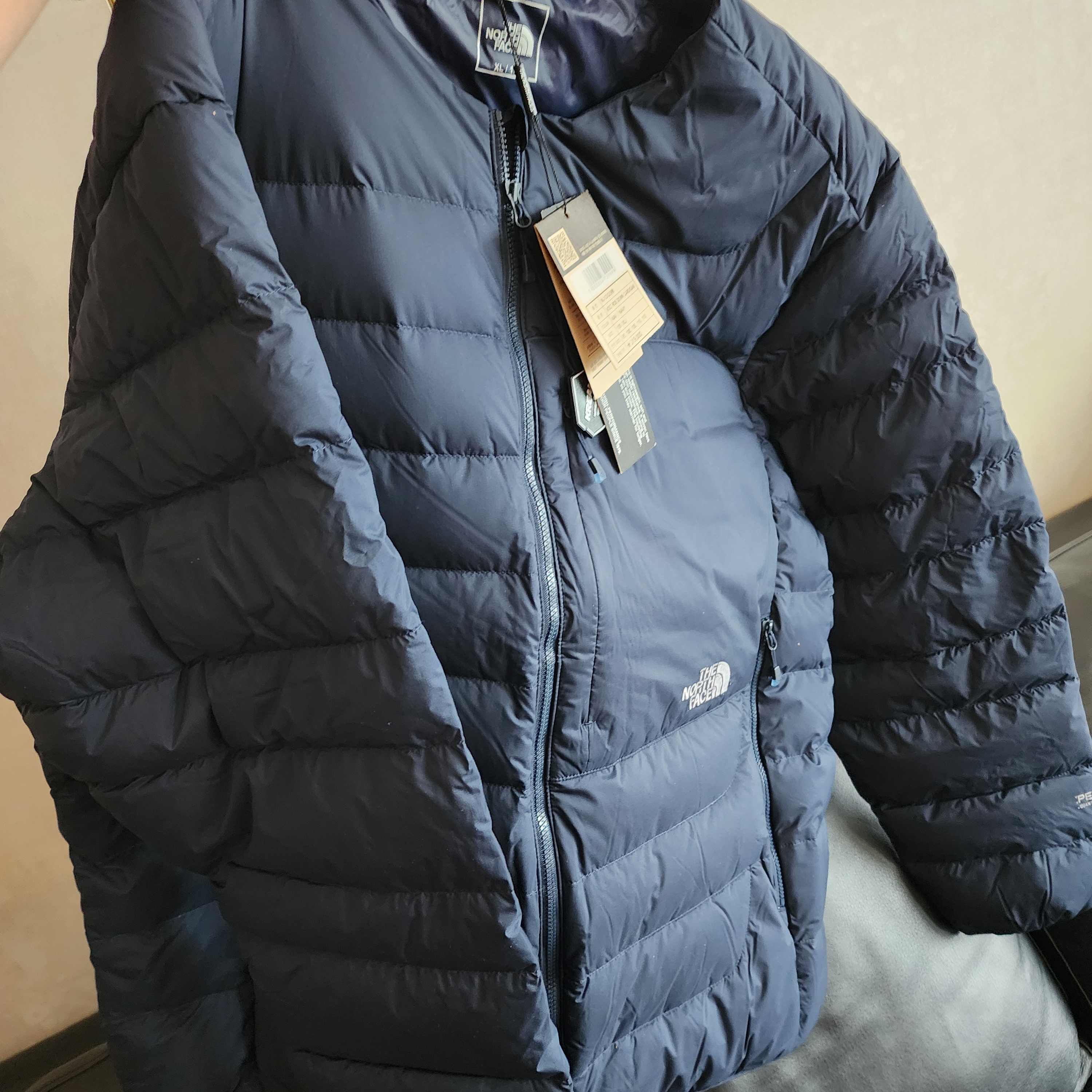The North Face Volt RDS Down Cardigan Navy - 25SS 착용 스타일 - 1