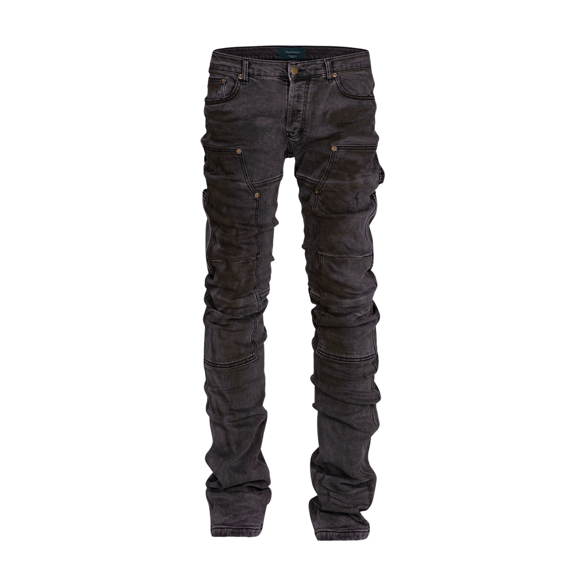 언더마이카 더블니 슬림 팬츠 더티 그레이