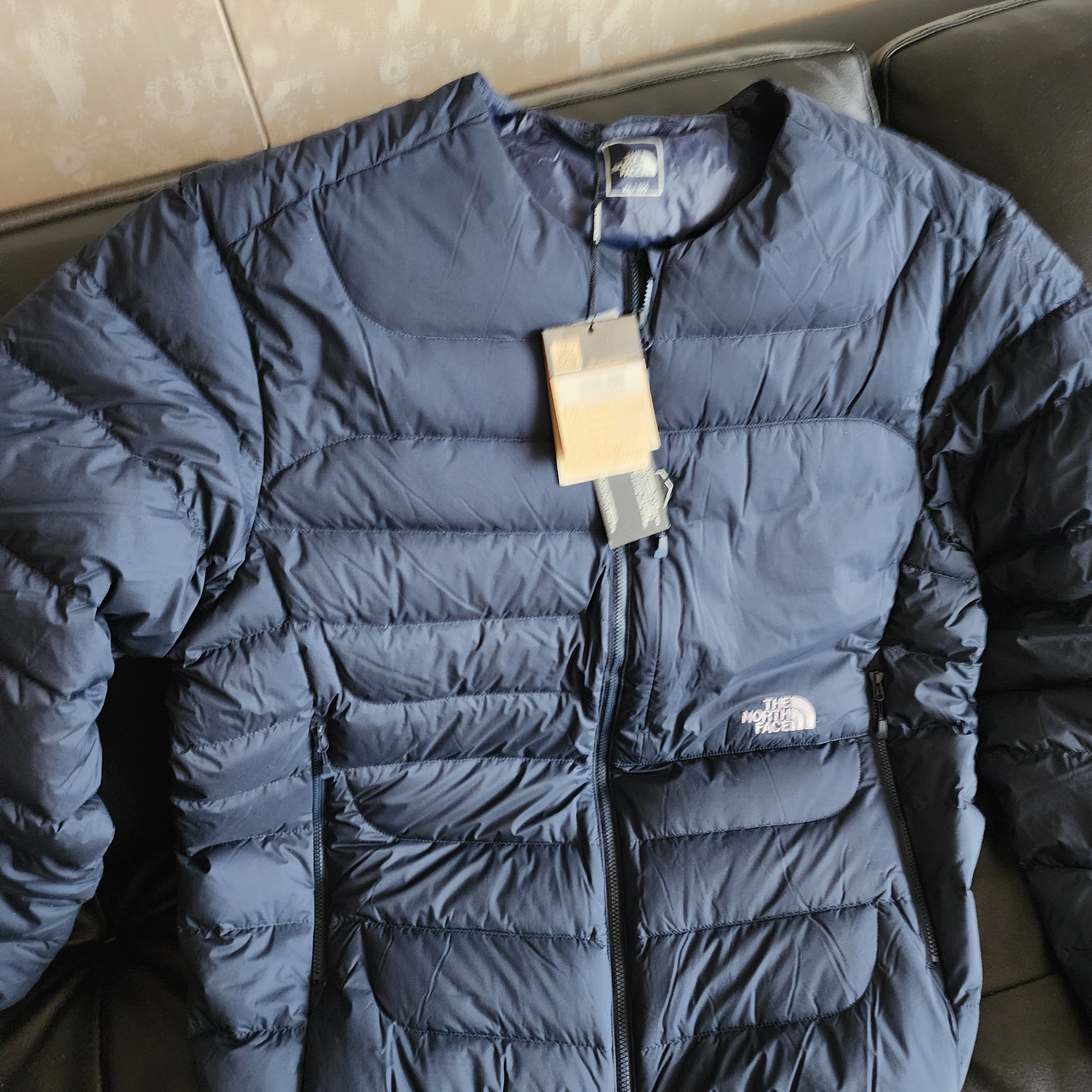 The North Face Volt RDS Down Cardigan Navy - 25SS 착용 스타일 - 2