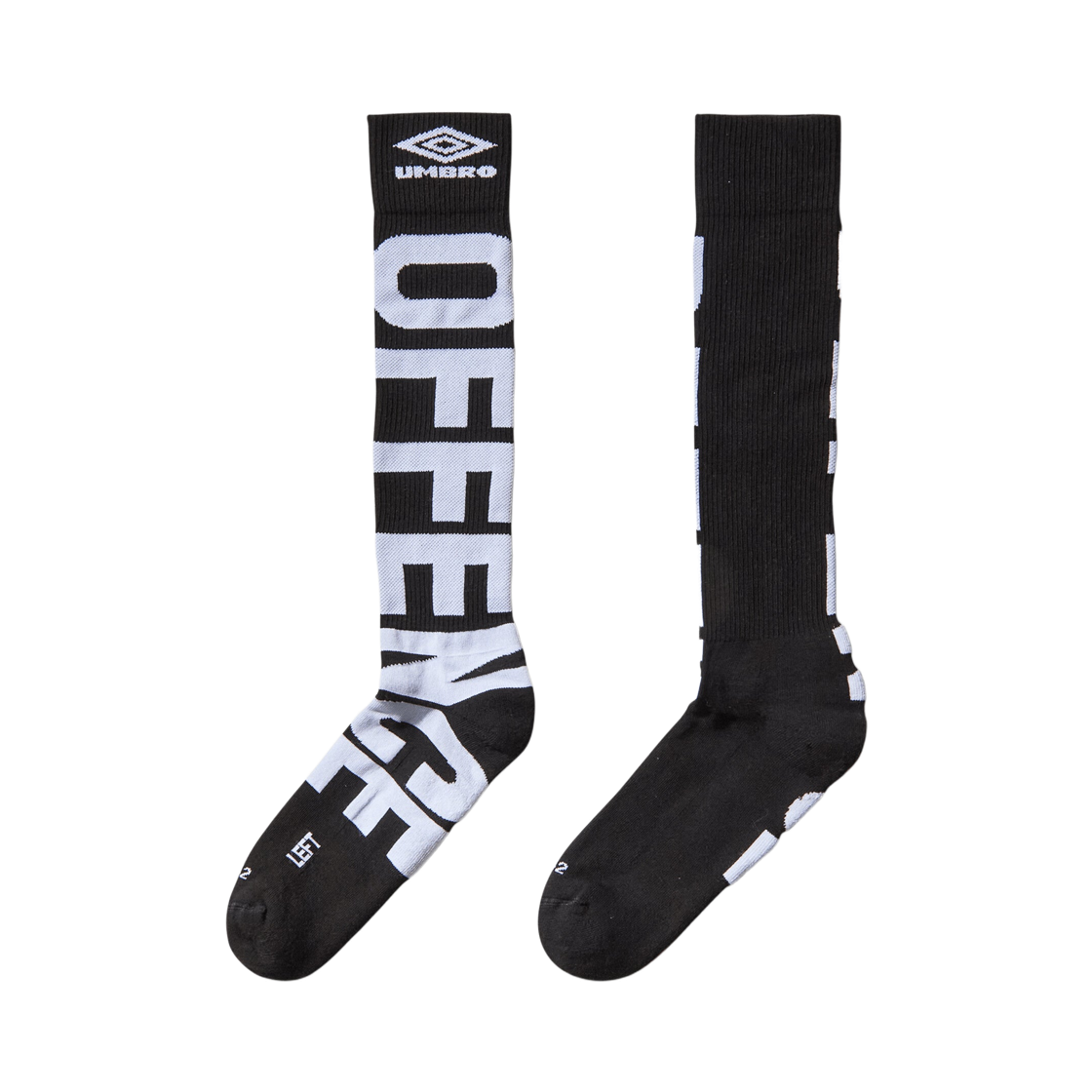 엄브로 x 슬램잼 오펜스 디펜스 삭스 블랙 화이트(Umbro x Slam Jam Offence Defence Socks Black White) - 3