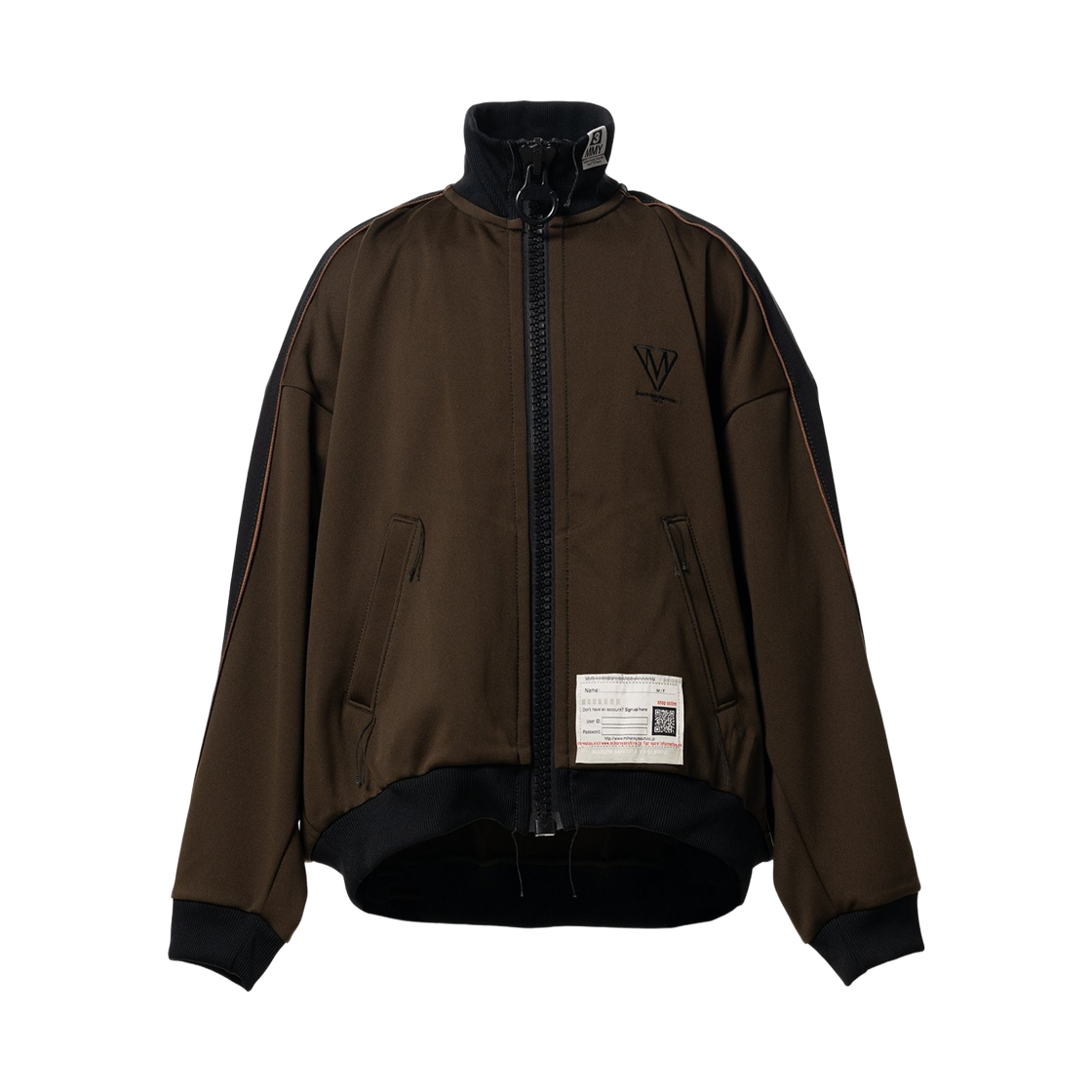 A16JK581-BROWN Maison Mihara Yasuhiro Amateur Sewn Like Track Jacket Brown