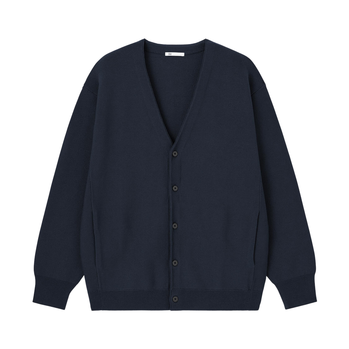 359673-69 GU Washable V-Neck Cardigan Navy