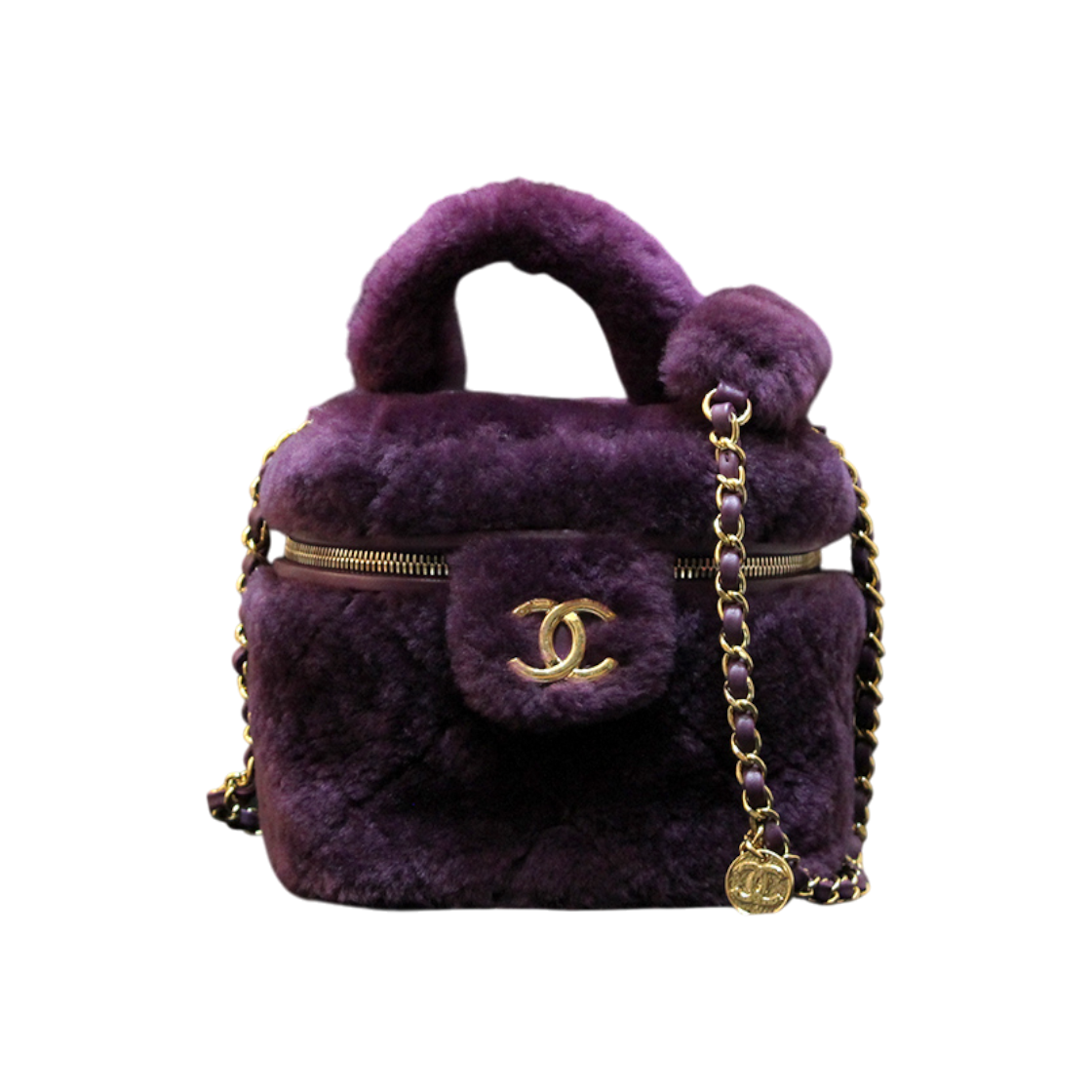 샤넬 시어링 코스메틱 케이스 스몰 토트백 AS3357(Chanel Shearling Cosmetic Case Small Tote AS3357) - 1