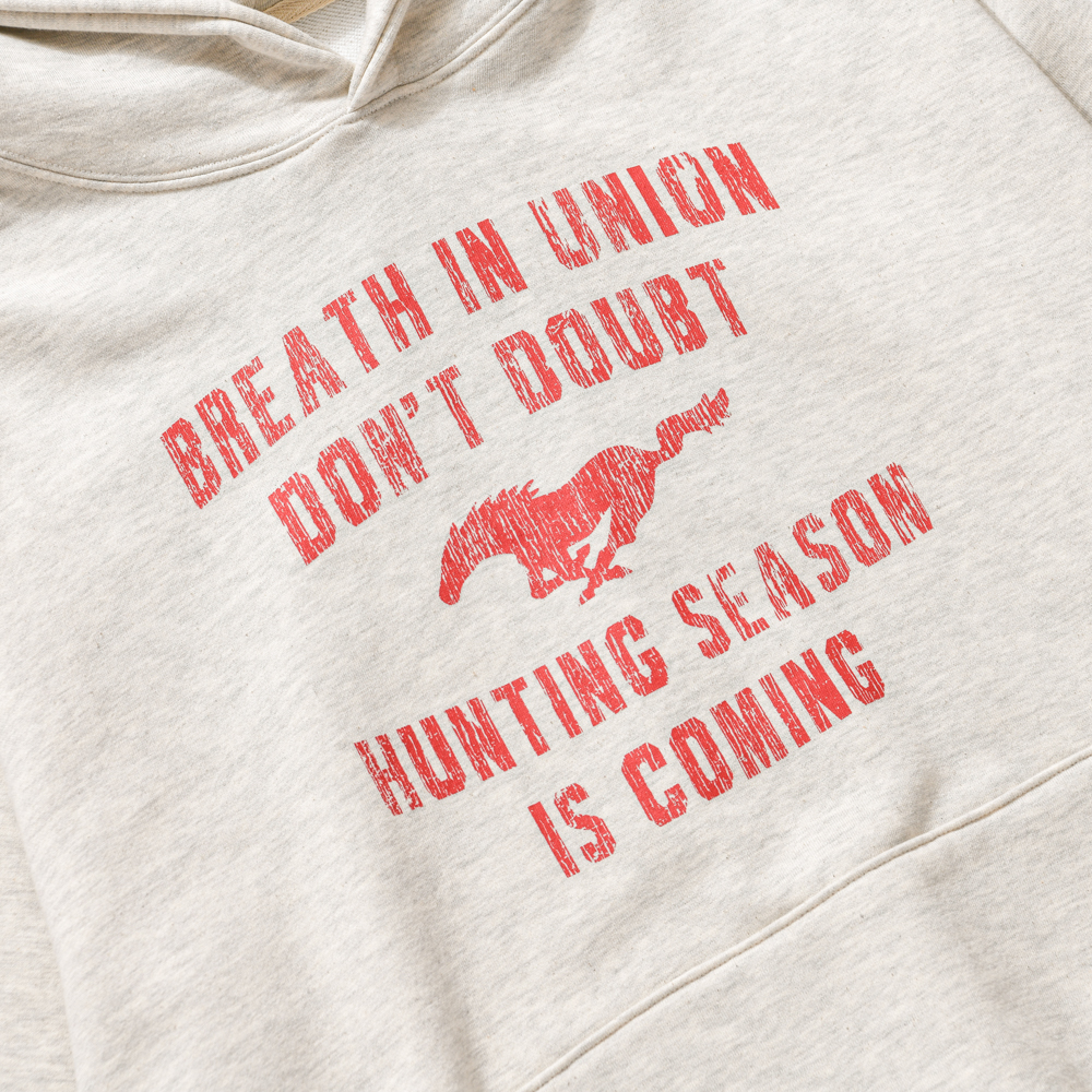 아모우 빈티지 홀스 후디 오트밀(AMOU Vintage Horse Hoodie Oatmeal) - 2