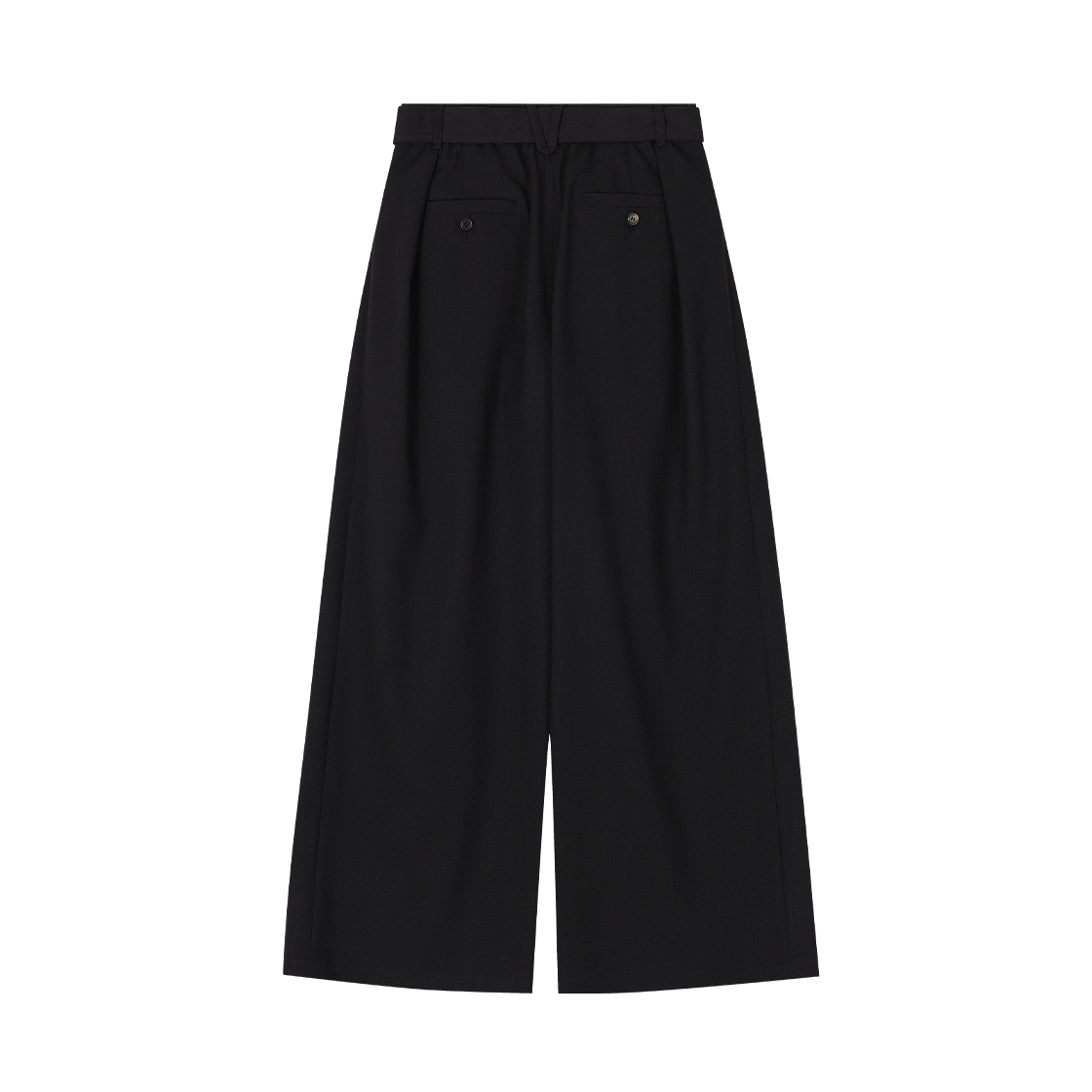 (W) 송지오 레벨 볼륨 와이드 팬츠 블랙((W) SONGZIO Level Volume Wide Pants Black) - 2