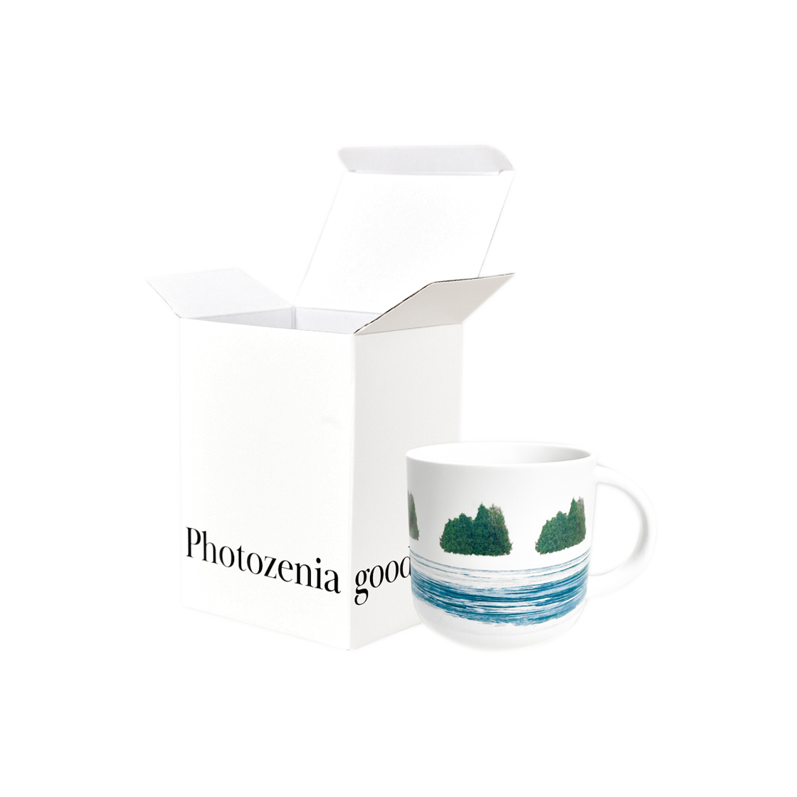 [3% 적립] 포토제니아굿즈 협재 오름 머그컵 화이트([3% 적립] Photozeniagoods Hyeopjae orrum mug cup white) - 1