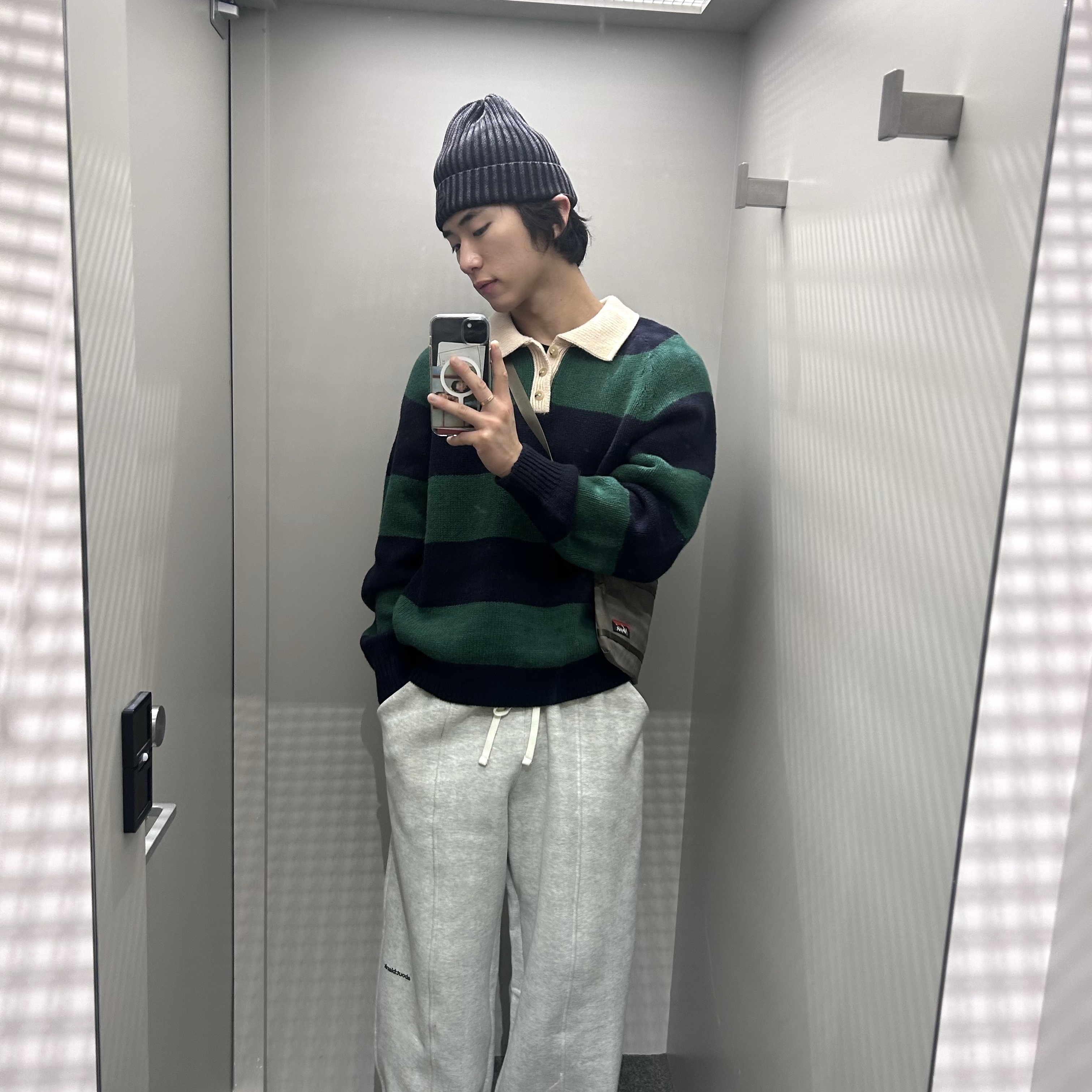 Howlin Absolute Polo Green Fantasy - 25FW 착용 스타일 - 1