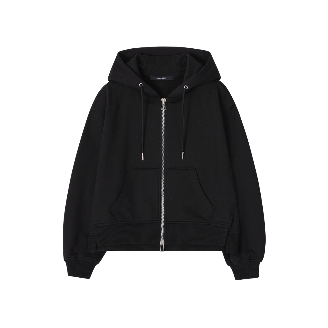 (W) 송지오 컬렉션 아크엔젤 엠브로이드 집업 블랙((W) SONGZIO COLLECTION Archangel Embroidered Zip Up Black)