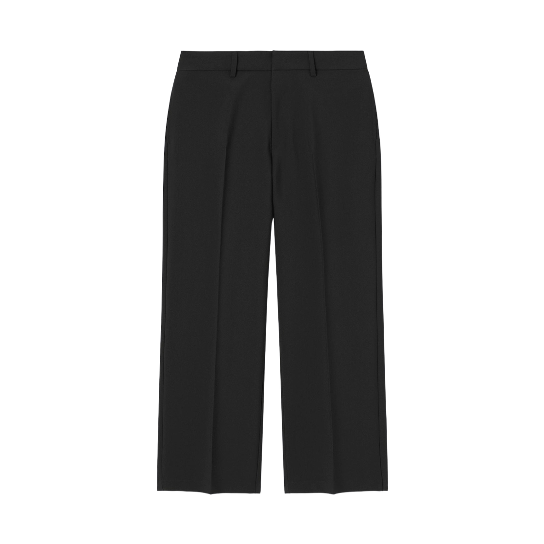 GU 와이드 스트레이트 슬랙스 블랙(GU Wide Straight Slacks Black)