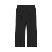 GU Wide Straight Slacks Black