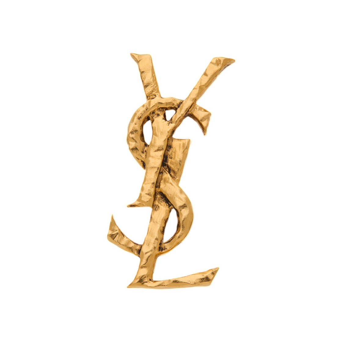 생로랑 카산드라 이어링 메탈 브래스 골드(Saint Laurent Cassandre Earring in Metal Brass Gold) - 1