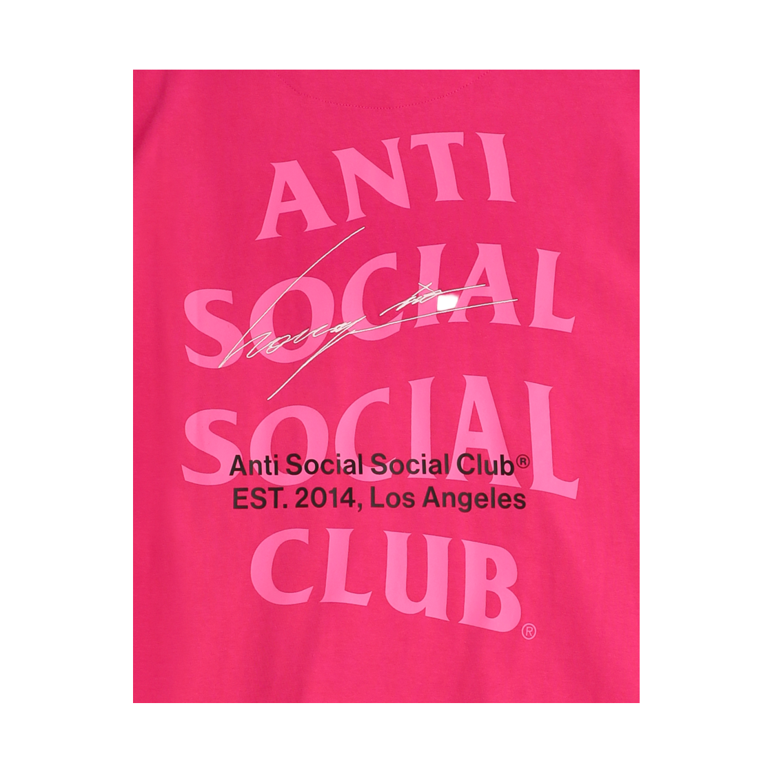 안티소셜소셜클럽 송지오 사인 로고 티셔츠 핑크(ASSC x Songzio Sign Logo S/S T-Shirts/Pink) - 4