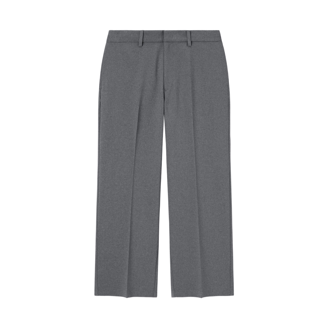 GU 와이드 스트레이트 슬랙스 그레이(GU Wide Straight Slacks Gray)