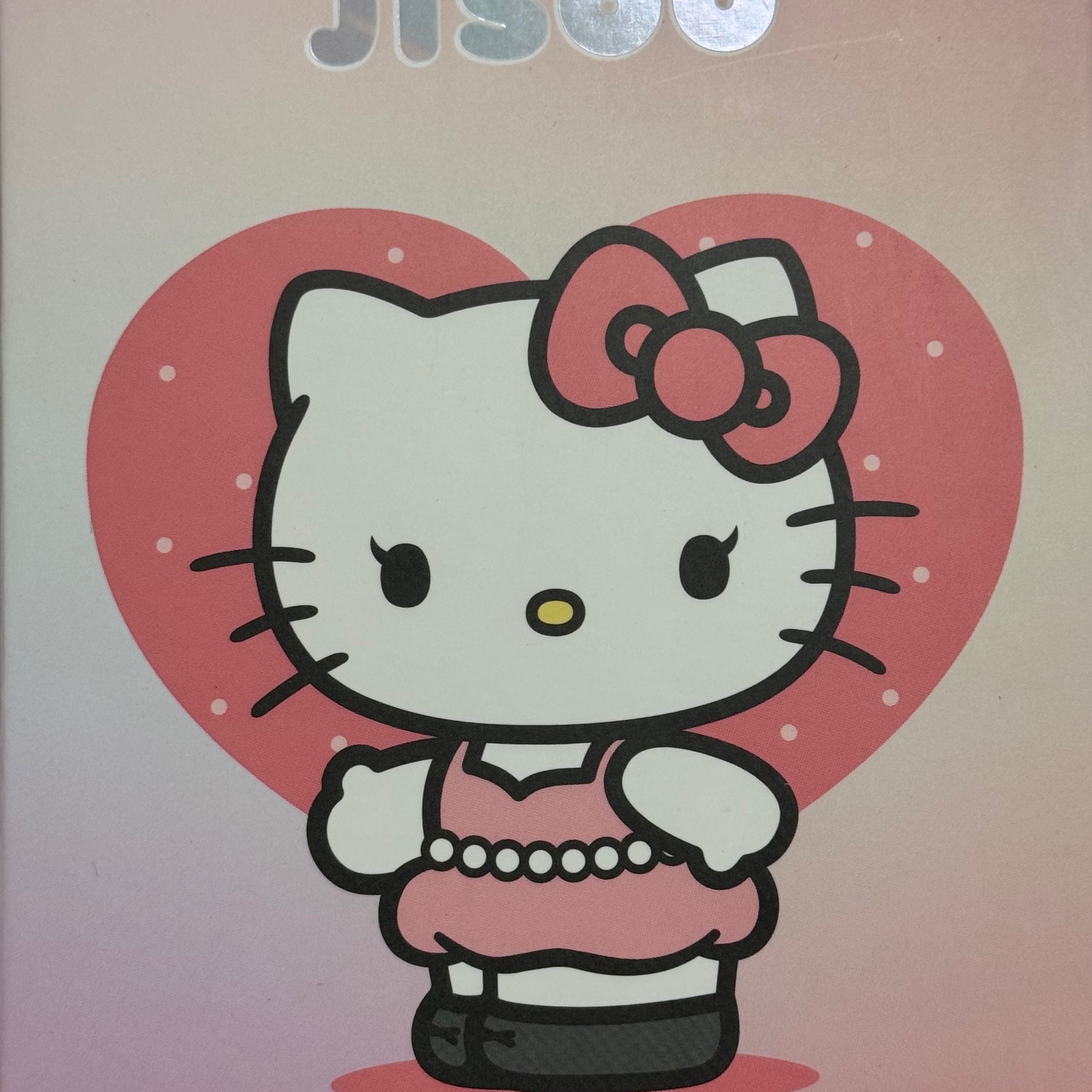 HELLO KITTY x JISOO Random Plush Keychain (1 Blind Box), HELLO KITTY x JISOO Plush Keychain Black (Opened Case) 착용 스타일 - 1