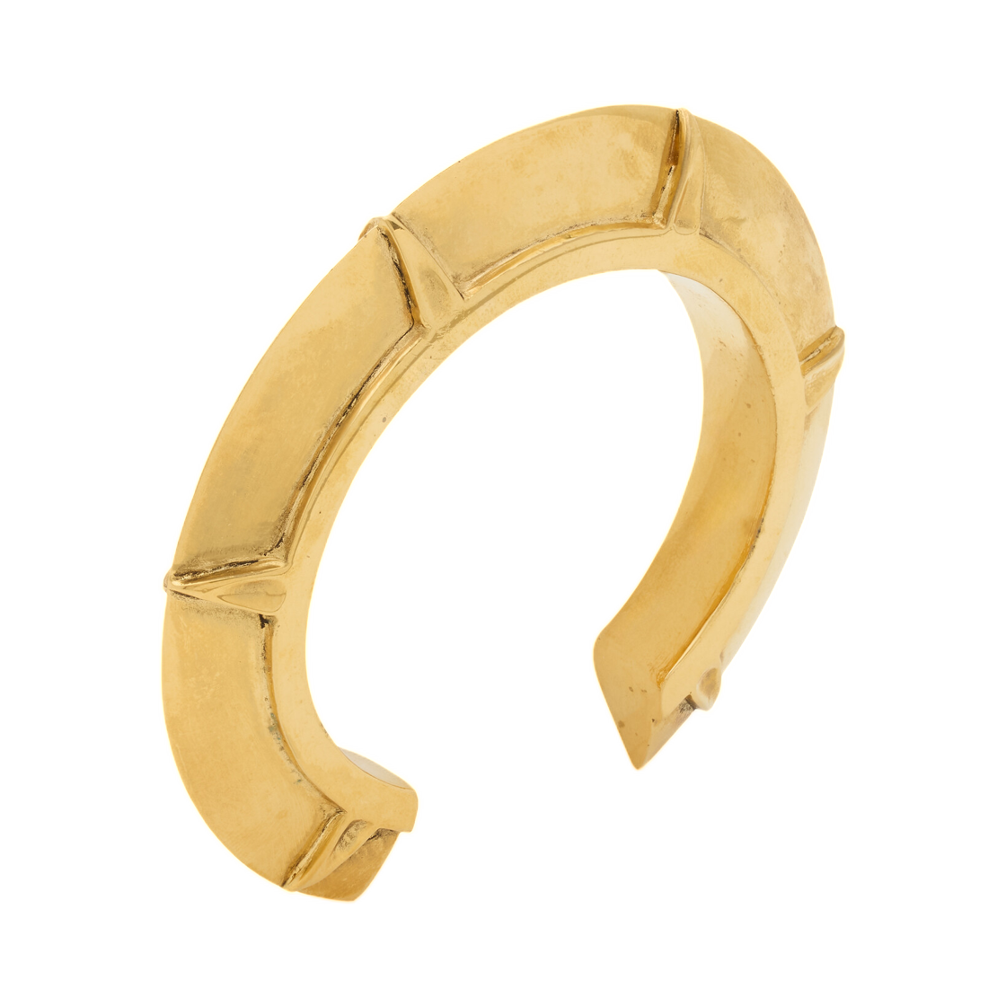 생로랑 헤일로 커프 메탈 패티네이티드 골드(Saint Laurent Halo Cuff in Metal Patinated Gold) - 1