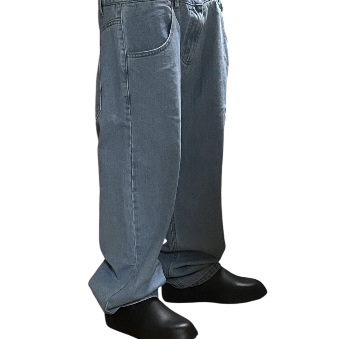 Millo Archive Standard Fit Denim Pants Light Blue 착용 스타일