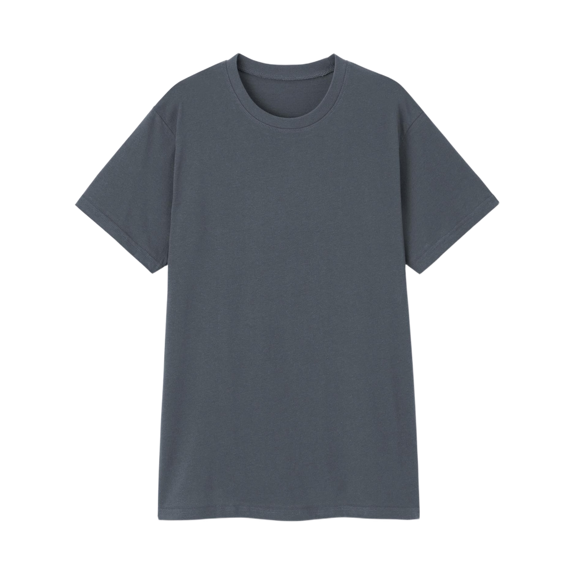 356448-68 GU Cotton Color Crewneck T-Shirt Blue