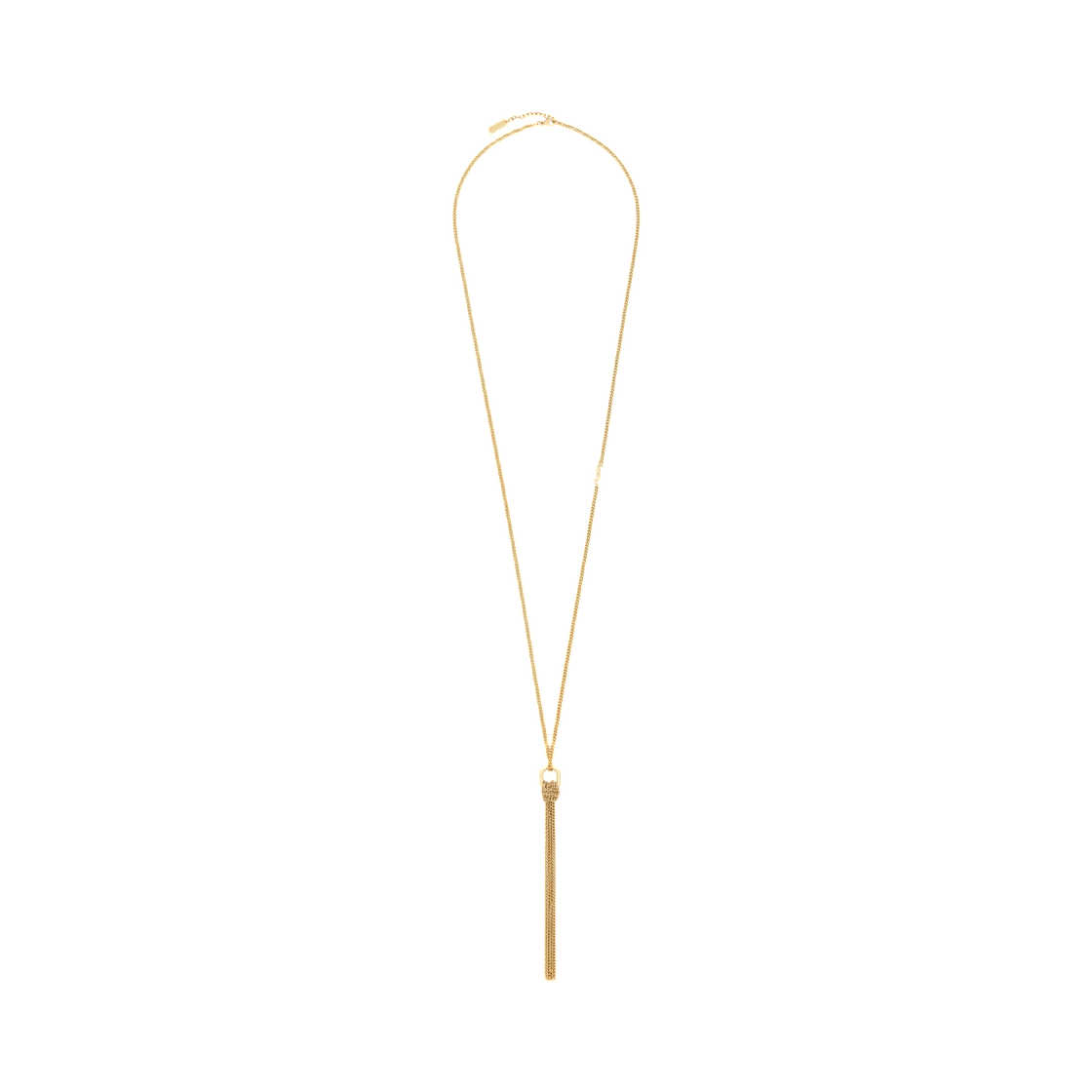생로랑 카산드라 태슬 네클리스 메탈 골드(Saint Laurent Cassandre Tassel Necklace in Metal Gold) - 1