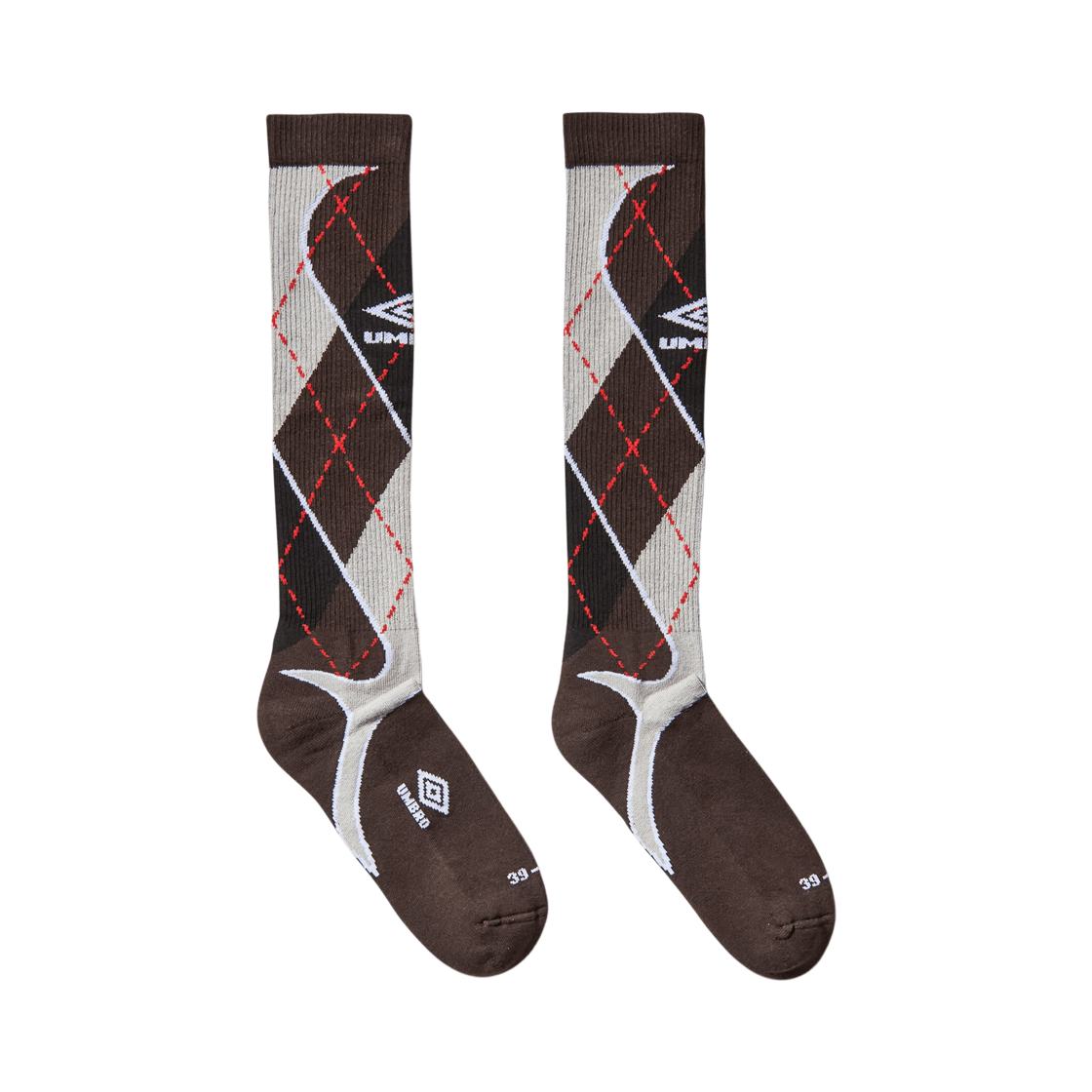 엄브로 x 슬램잼 스포츠 아가일 삭스 블랙 다크 그레이(Umbro x Slam Jam Sport Argyle Socks Black Dark Gray) - 2