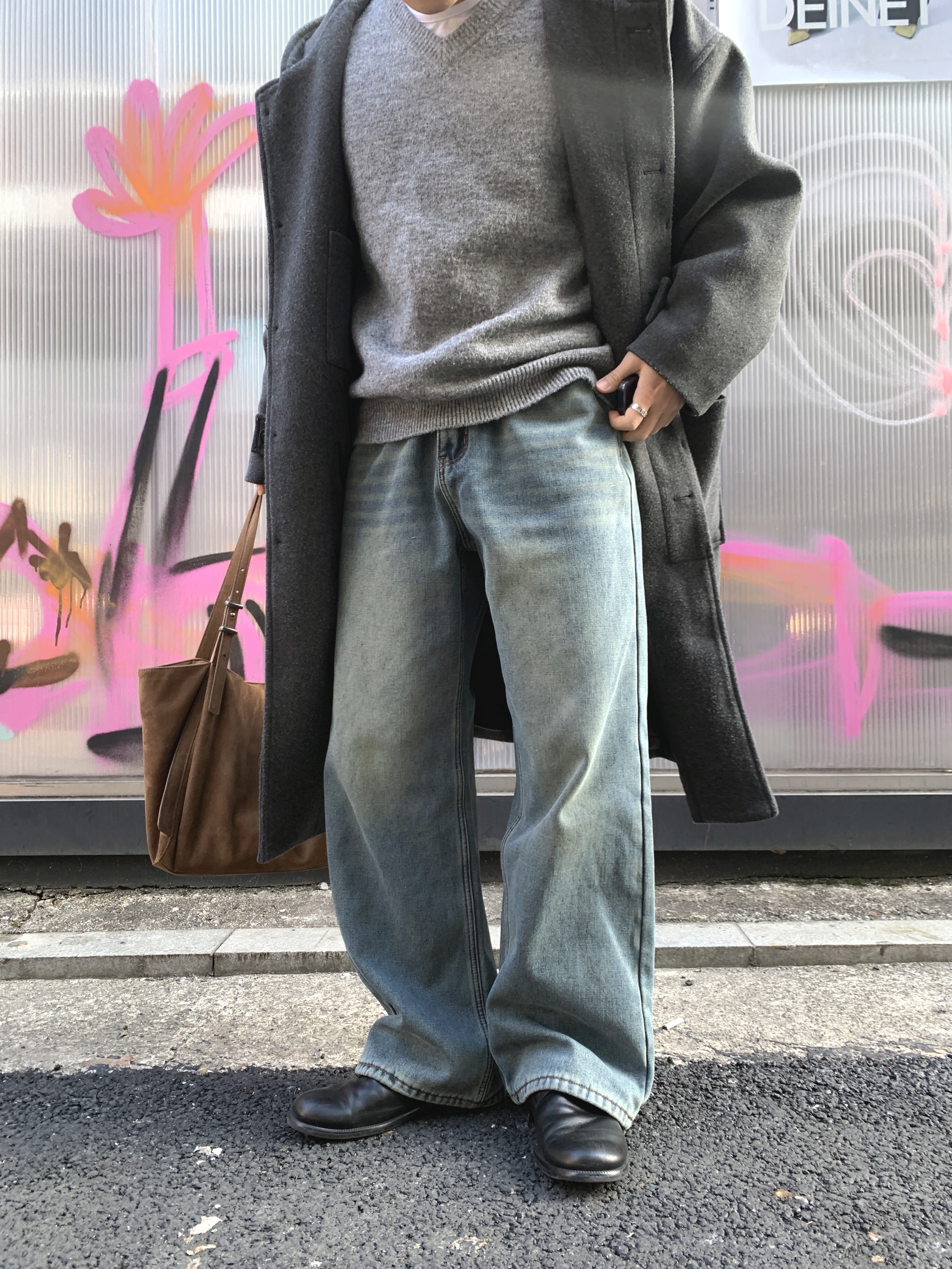 Yase Mud Horsehide Derby Black, Gentle Monster x Maison Margiela MM117 Black Clear 착용 스타일 - 2