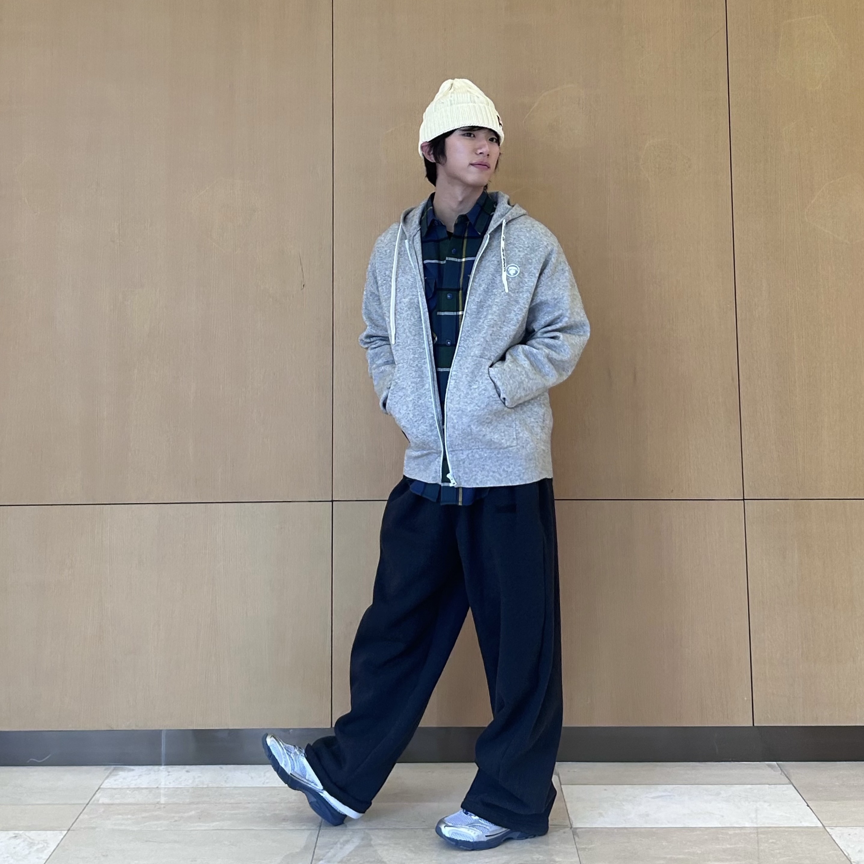 AAPE Main Hat Ivory - 26SS 착용 스타일 - 6