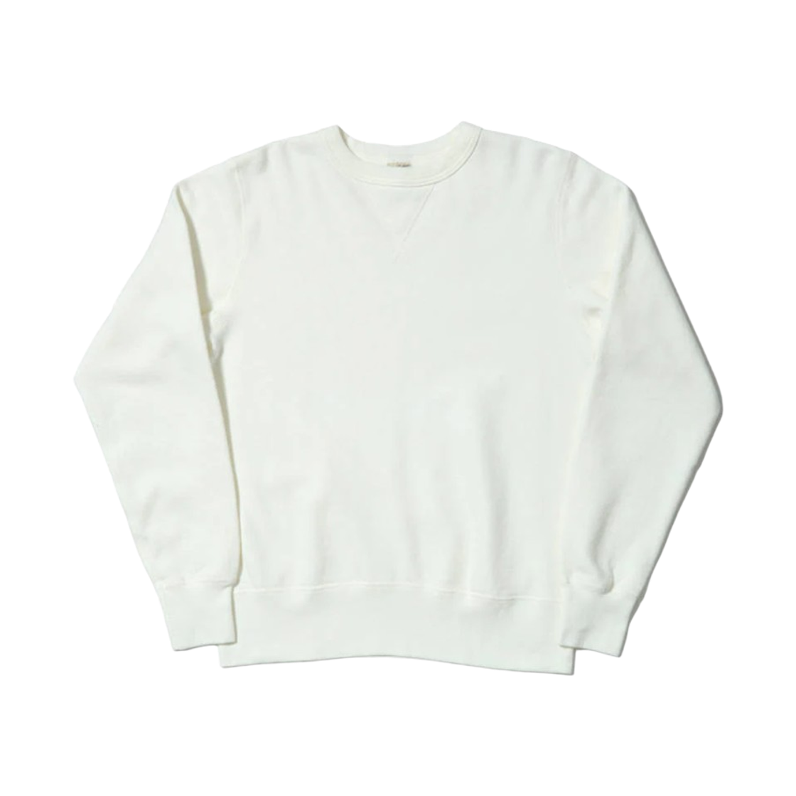 BR65622 Buzz Rickson's Set-In Crew Neck Sweatshirt White