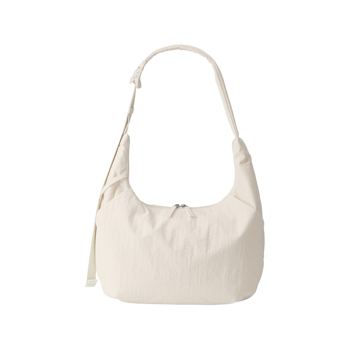 GU 소프트 나일론 코쿤 숄더백 오프 화이트(GU Soft Nylon Cocoon Shoulder Bag Off White)