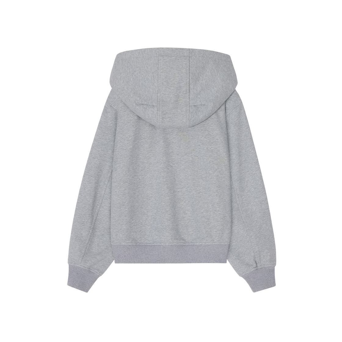 (W) 송지오 SSAW 싱귤러 후드 집업 멜란지 그레이((W) SONGZIO Ssaw Singular Hood Zip Up Melange Grey) - 2