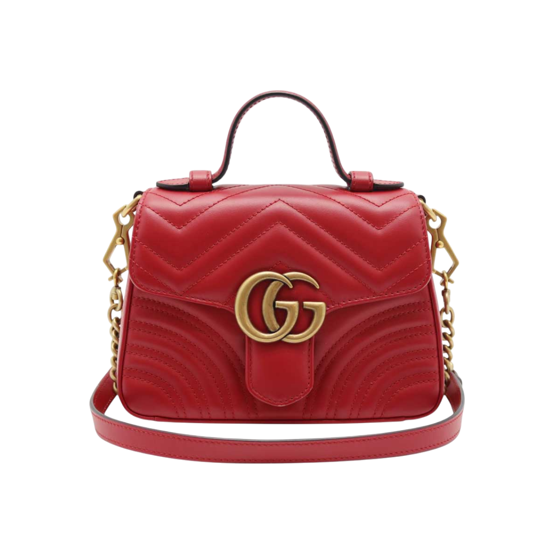 ITDEDBCUCJR4 Gucci 547260 GG Marmont Matelasse Top Handle Bag