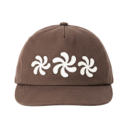 AMOU Spiral 5Pannel Cap Brown